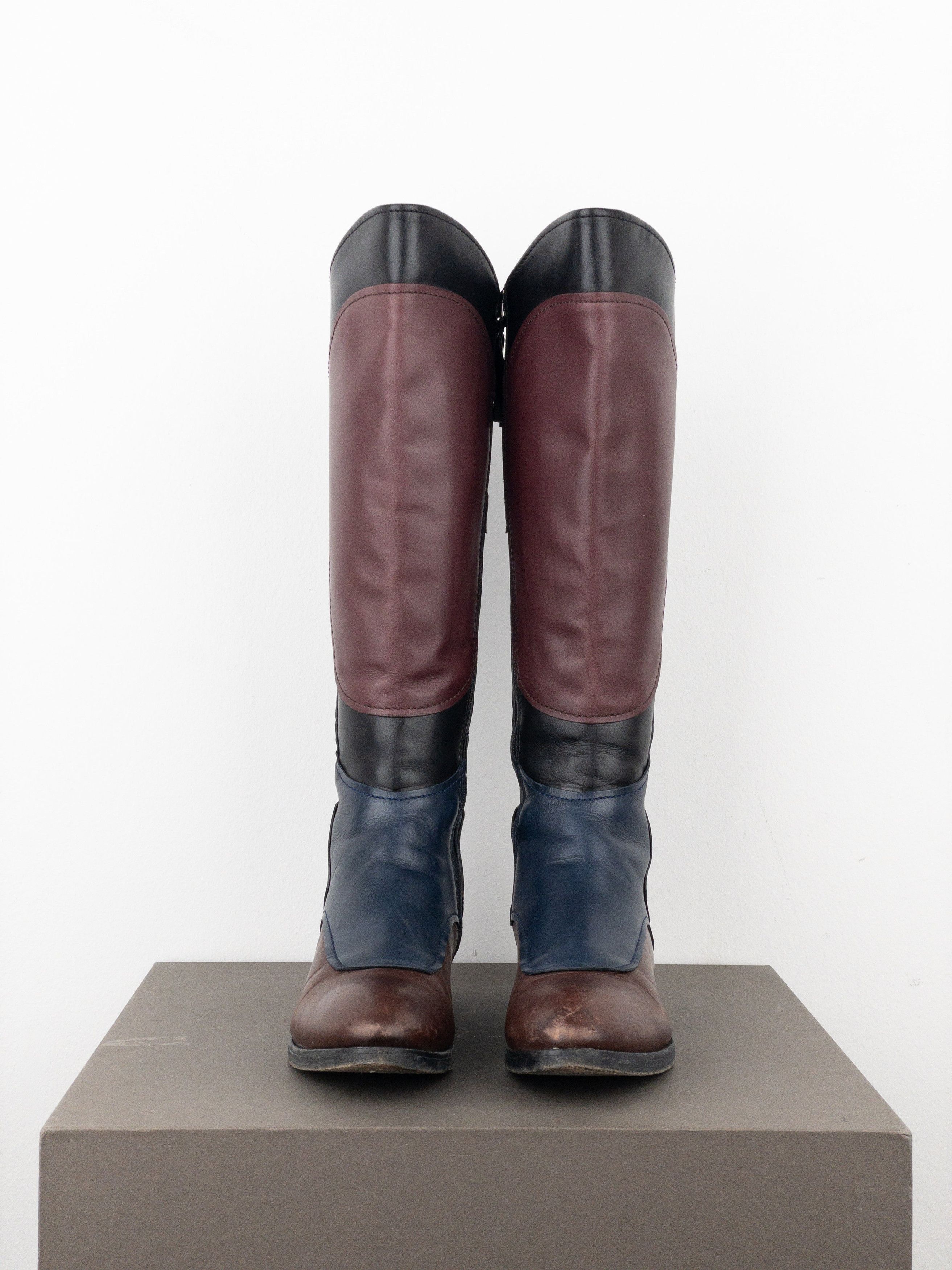 Miu Miu AW08 Knee-High Biker Riding Boots Size US 6 / IT 36 - 5 Thumbnail