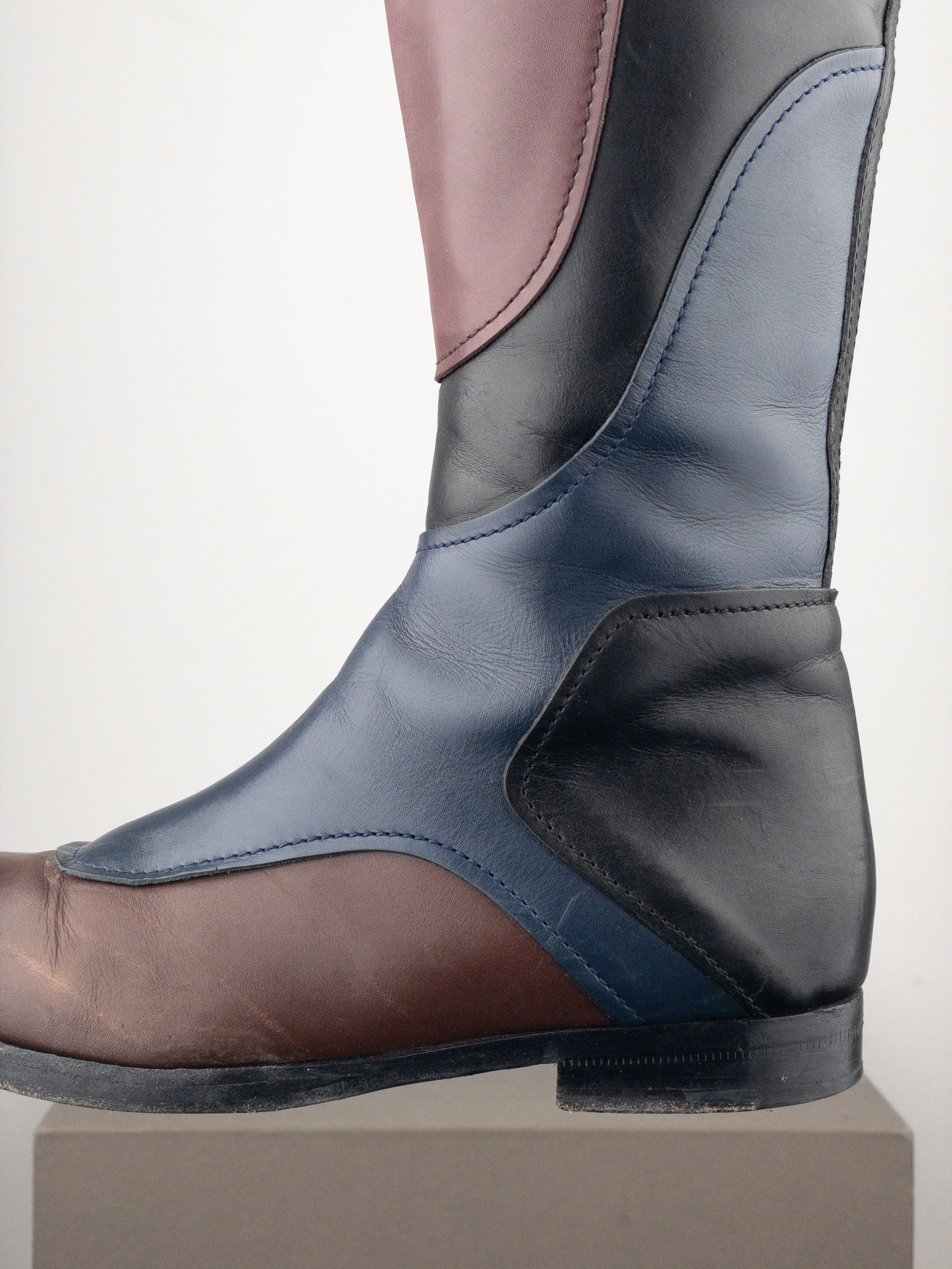 Miu Miu AW08 Knee-High Biker Riding Boots Size US 6 / IT 36 - 8 Thumbnail