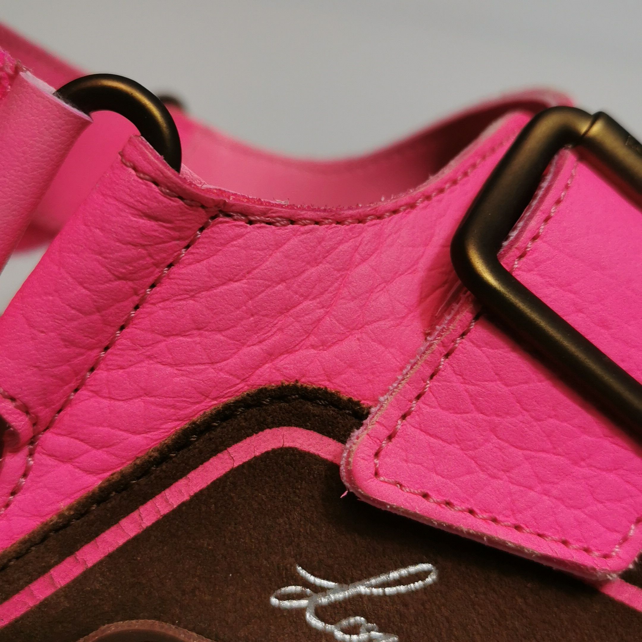 Louis Vuitton Louis Vuitton Pink Brown Leather Trainer Sandals Size 39.5 Size US 6 / EU 39 - 11 Thumbnail