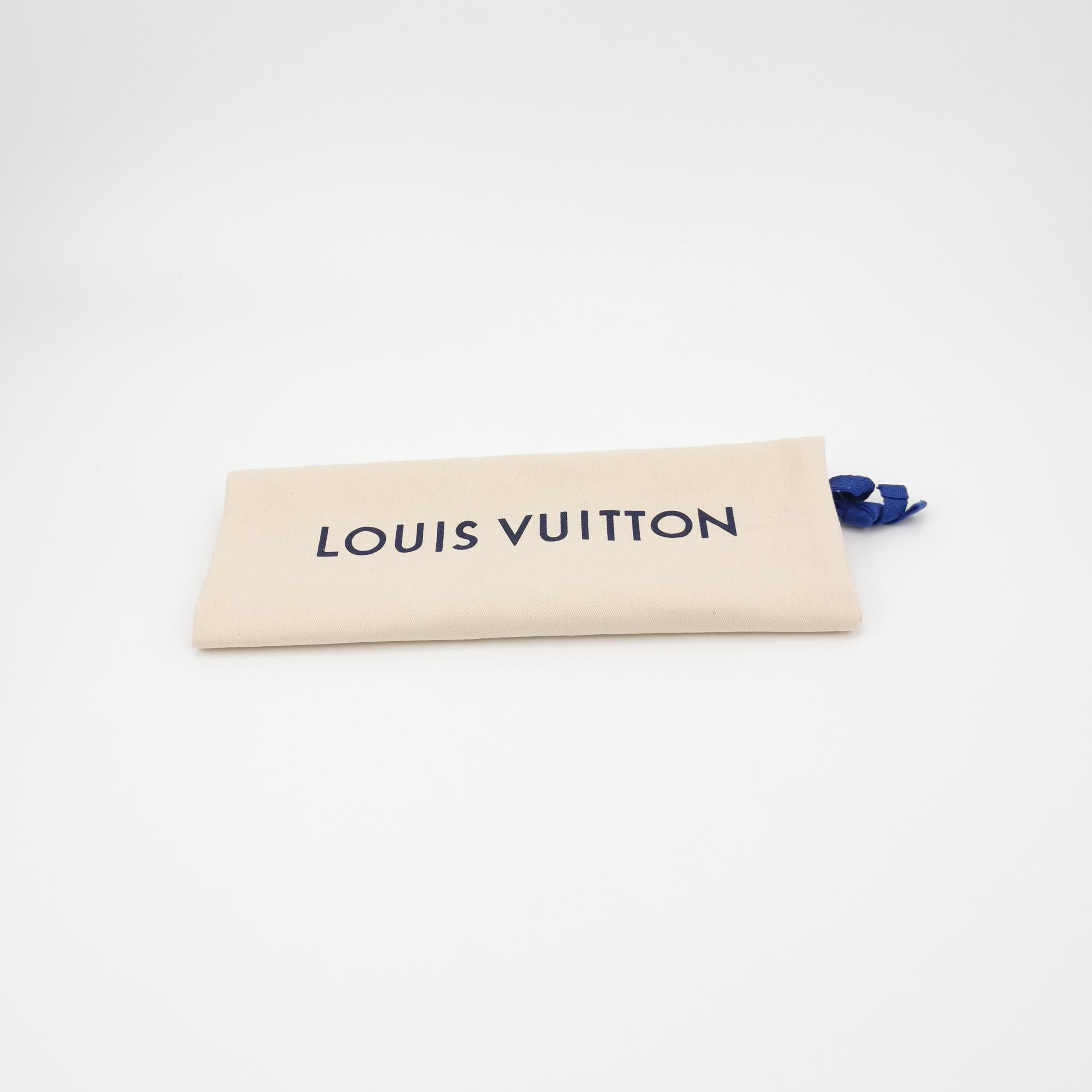 Louis Vuitton Louis Vuitton Blue Leather Logo Sandals Size 40.5 Size US 7 / EU 40 - 6 Thumbnail