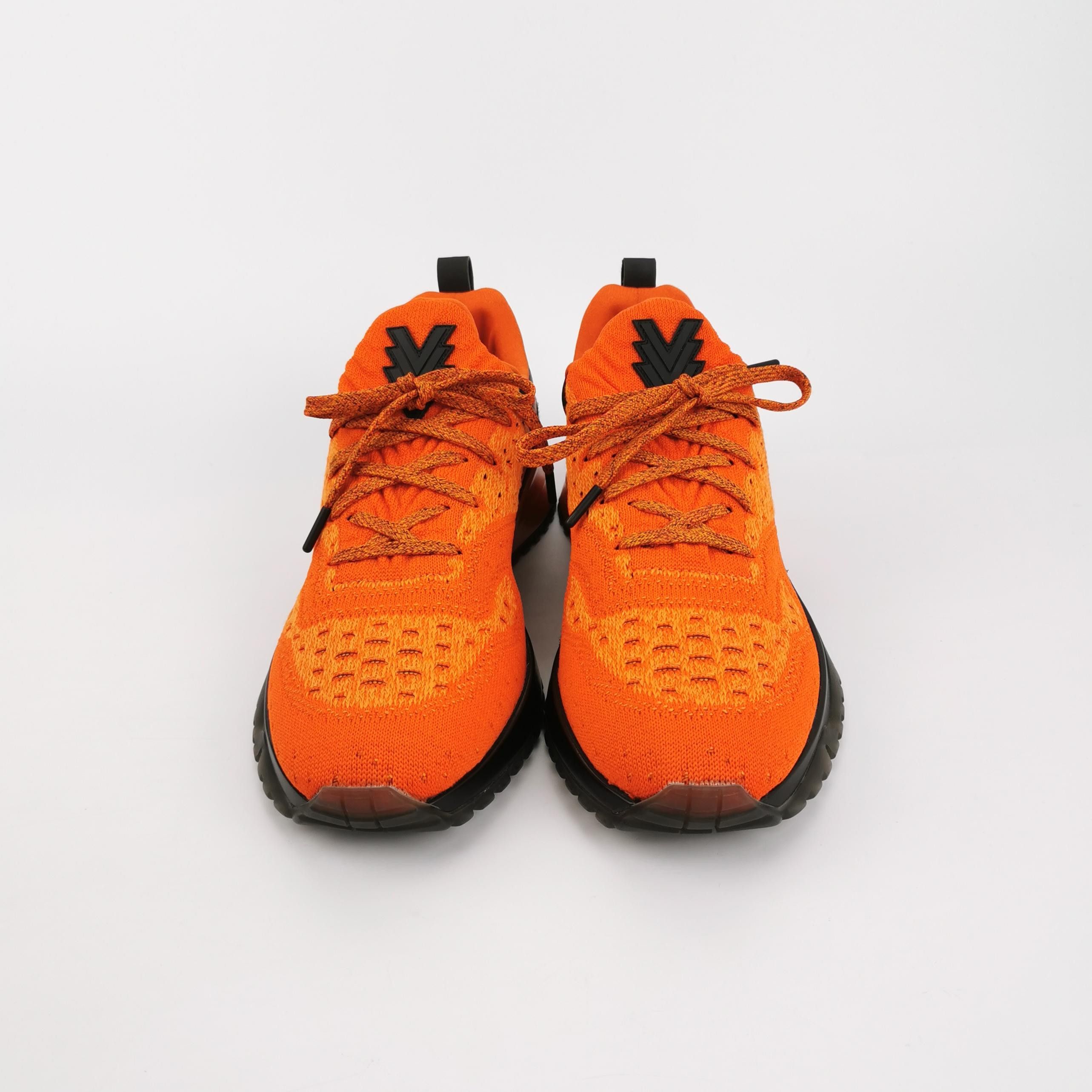 Louis Vuitton Louis Vuitton Orange VNR Knit Sneakers 8.5 Size US 8 / EU 41 - 3 Thumbnail