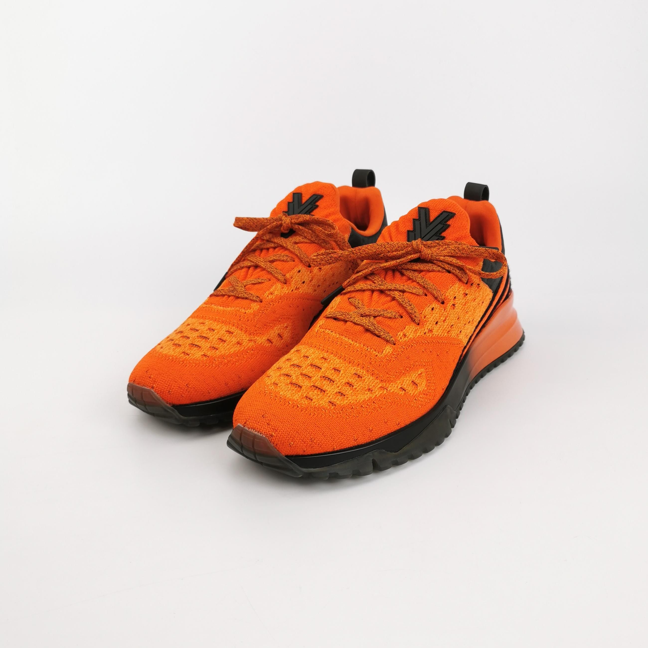 Louis Vuitton Louis Vuitton Orange VNR Knit Sneakers 8.5 Size US 8 / EU 41 - 2 Thumbnail