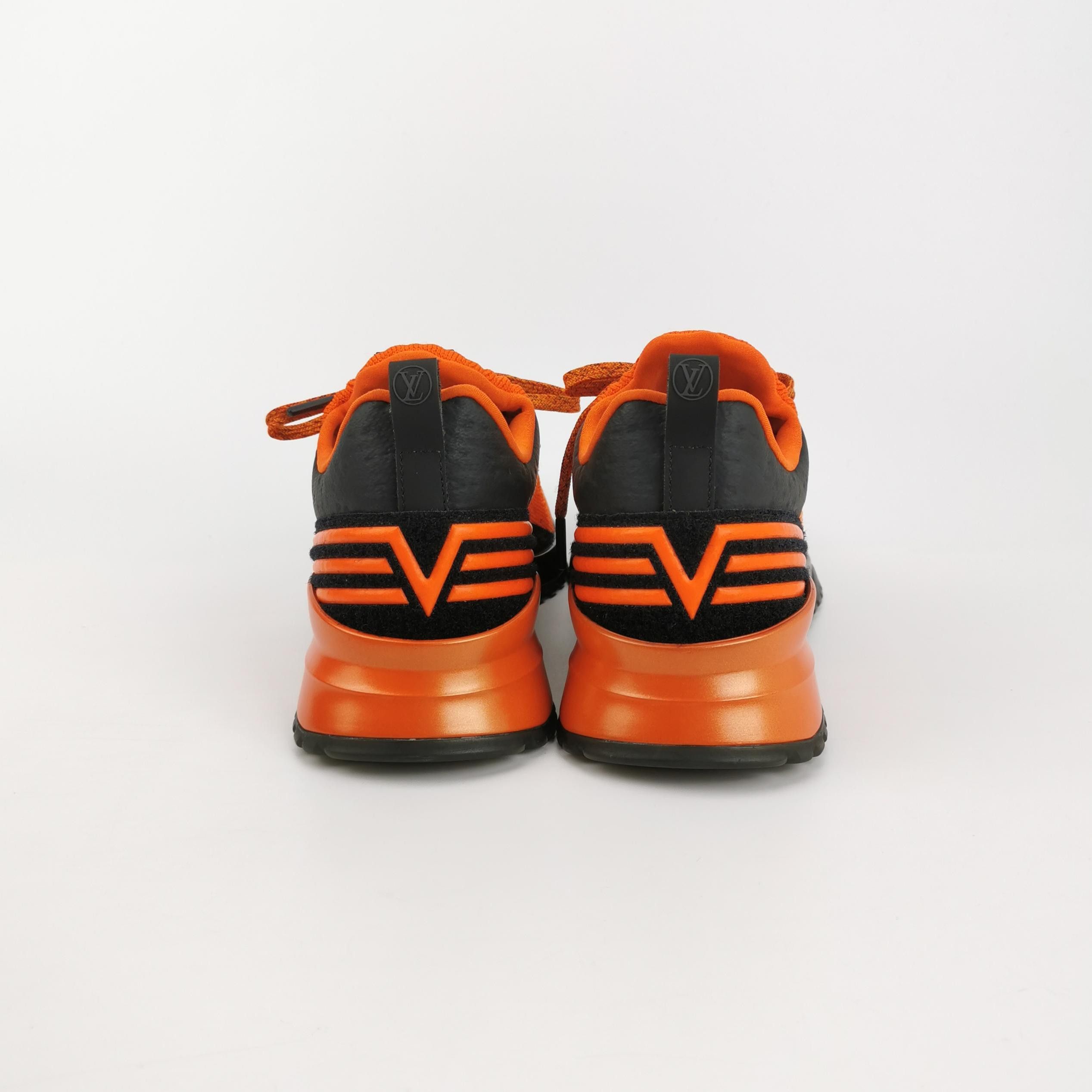 Louis Vuitton Louis Vuitton Orange VNR Knit Sneakers 8.5 Size US 8 / EU 41 - 4 Thumbnail