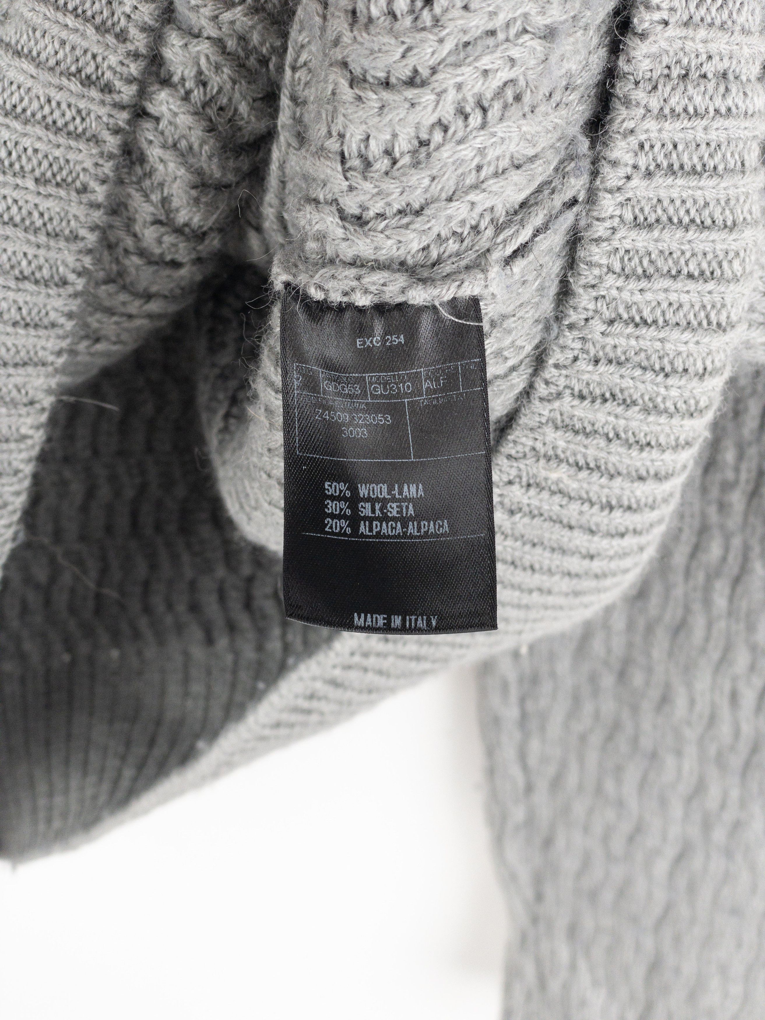 Gucci by Tom Ford 2000s Cable Knit Wave Sweater Size US XXL / EU 58 / 5 - 8 Thumbnail