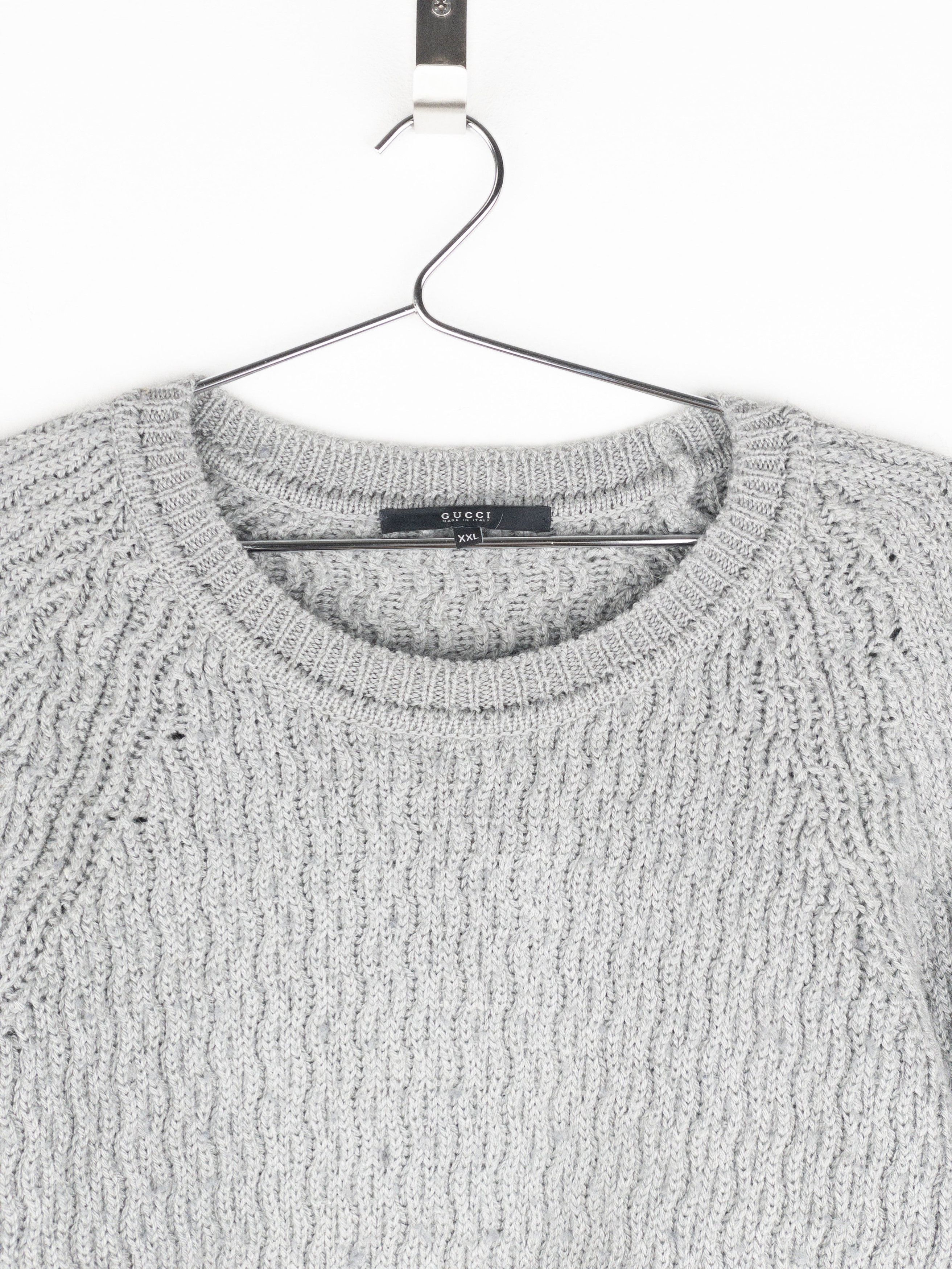 Gucci by Tom Ford 2000s Cable Knit Wave Sweater Size US XXL / EU 58 / 5 - 3 Thumbnail