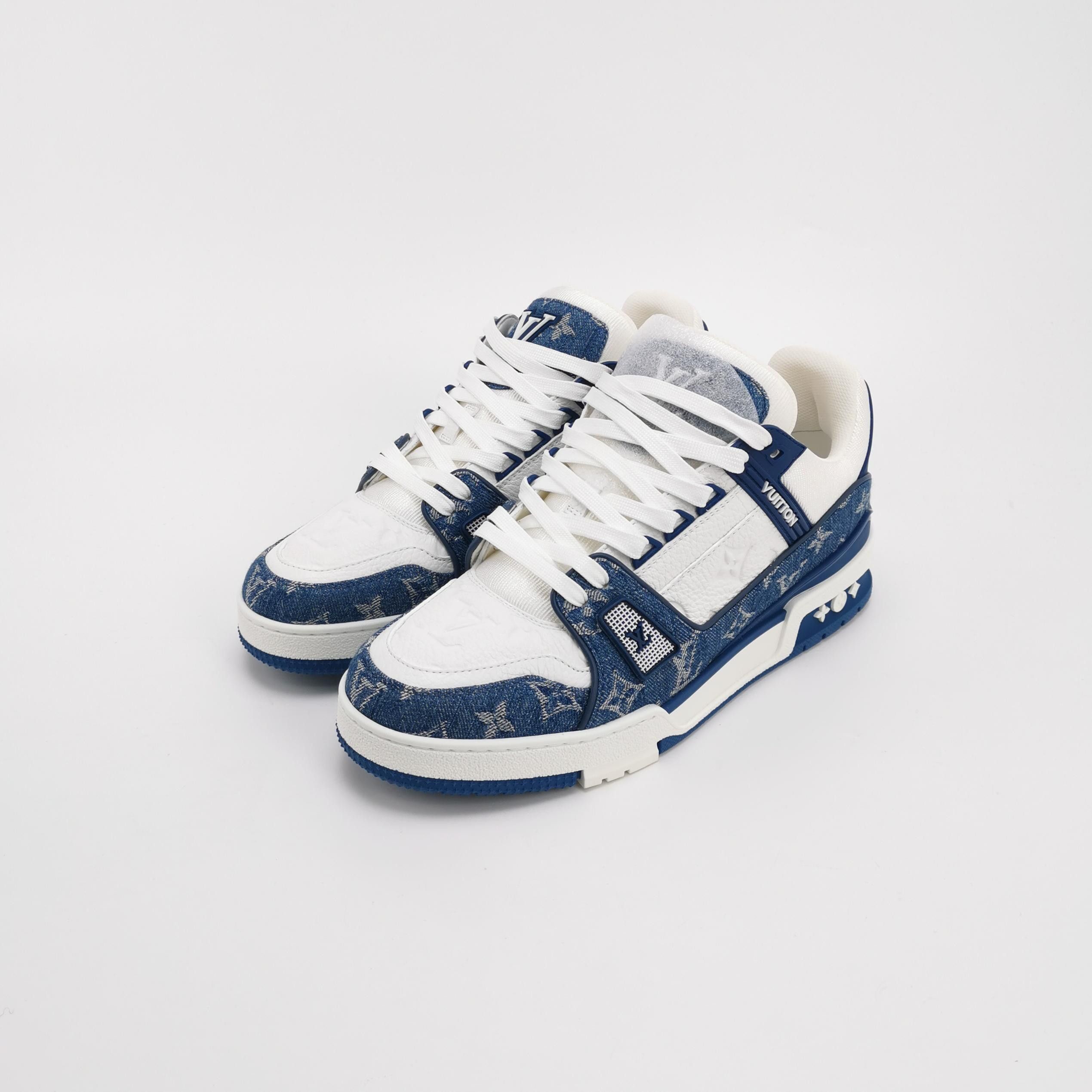 Louis Vuitton Louis Vuitton Monogram Denim Trainer Sneakers 42 Size US 9 / EU 42 - 2 Thumbnail