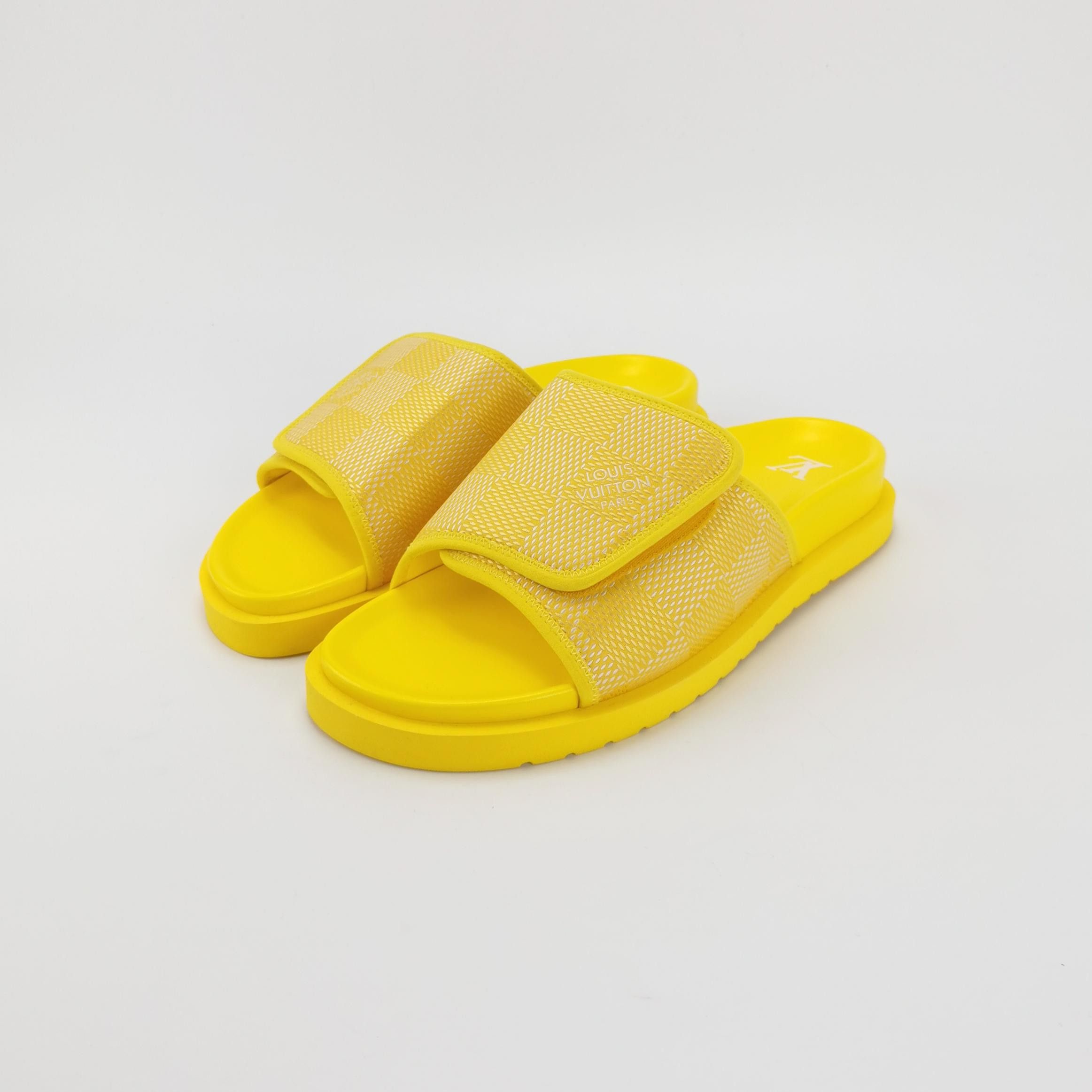 Louis Vuitton Louis Vuitton Yellow Damier Miami Mules Size 42.5 Size US 9 / EU 42 - 2 Thumbnail