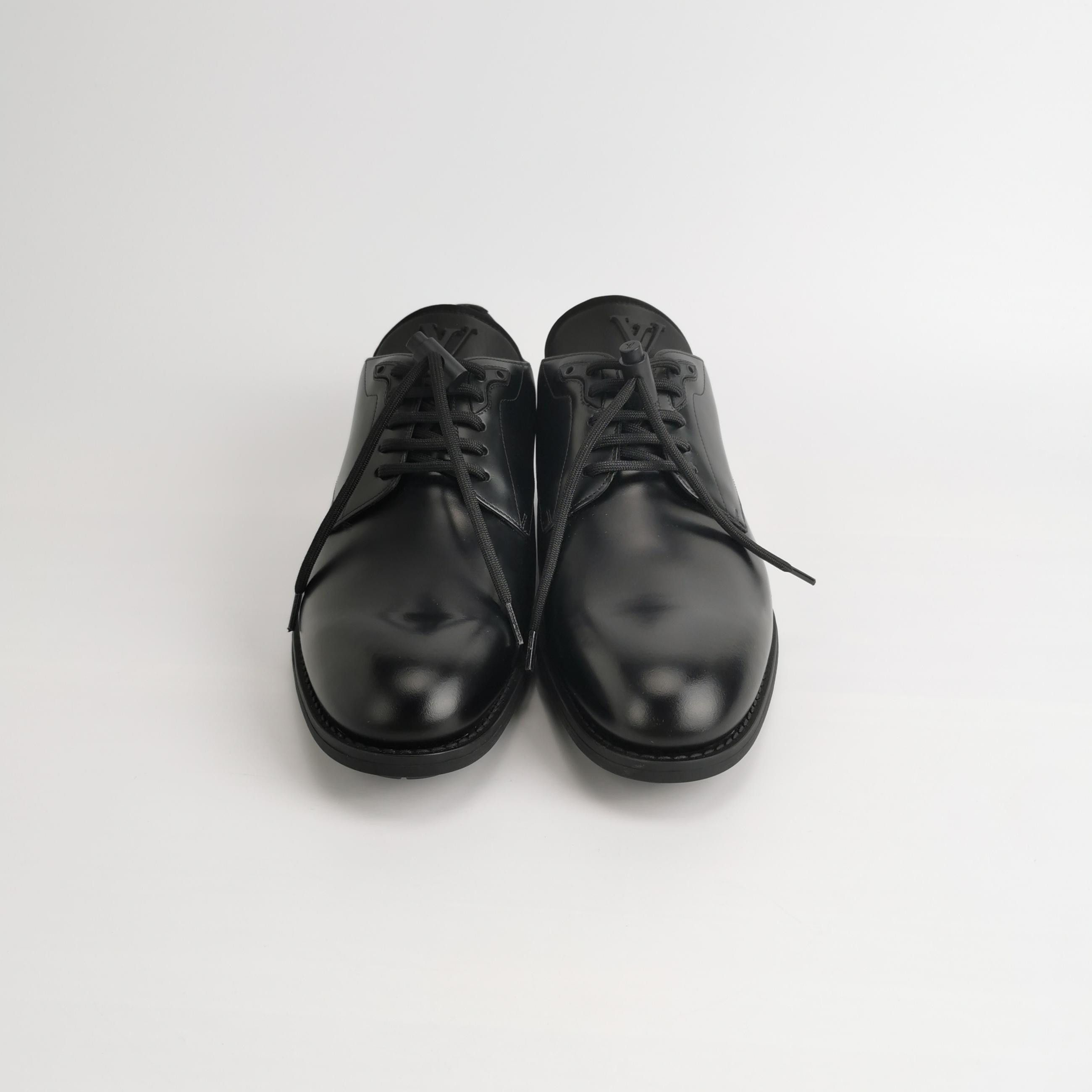 Louis Vuitton Louis Vuitton Logo Leather Derby Shoes 41 Size US 8 / EU 41 - 3 Thumbnail