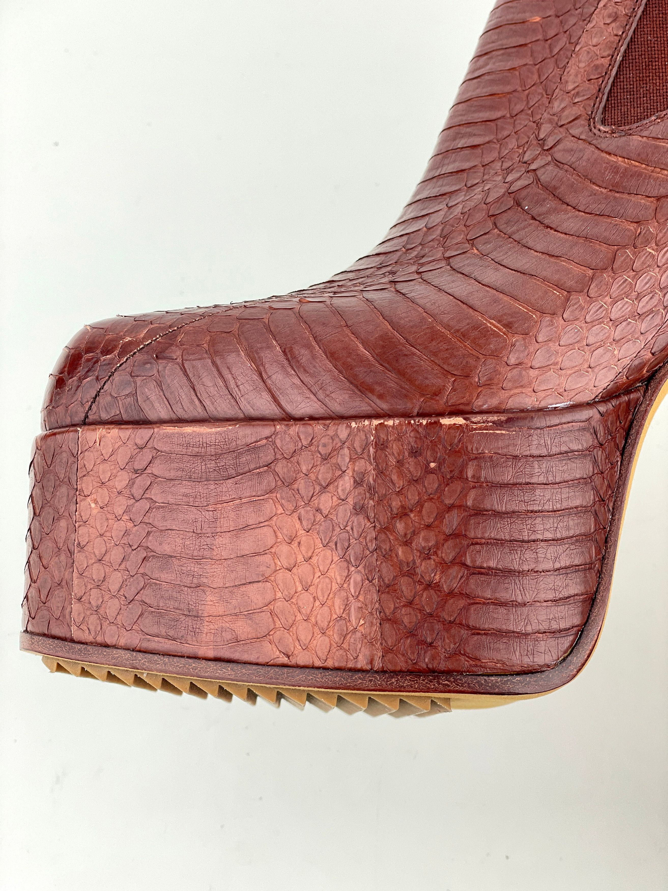 Rick Owens SS21 PHLEGETHON Sample Python Kiss Heels Size US 10 / IT 40 - 9 Thumbnail