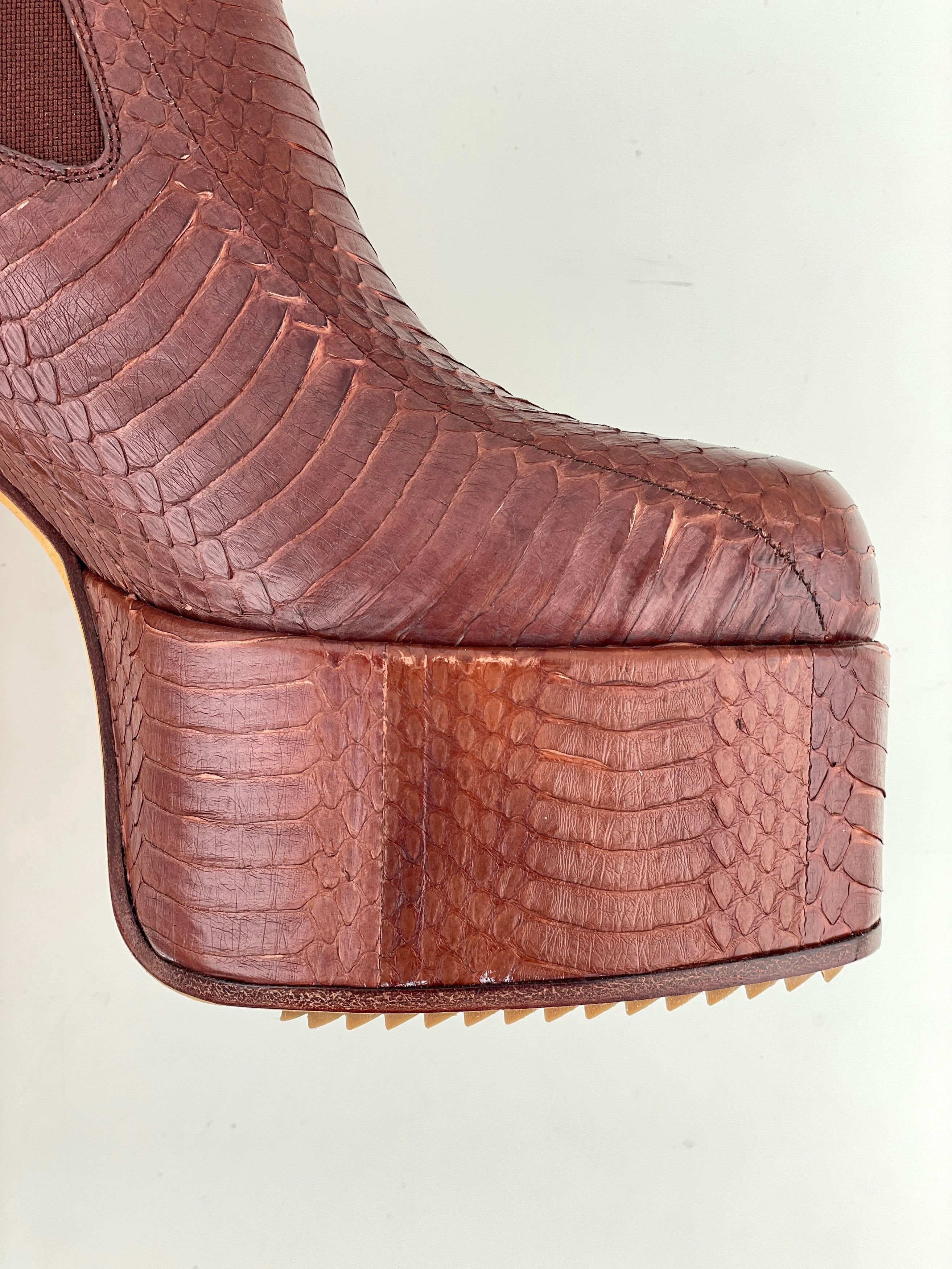 Rick Owens SS21 PHLEGETHON Sample Python Kiss Heels Size US 10 / IT 40 - 11 Thumbnail