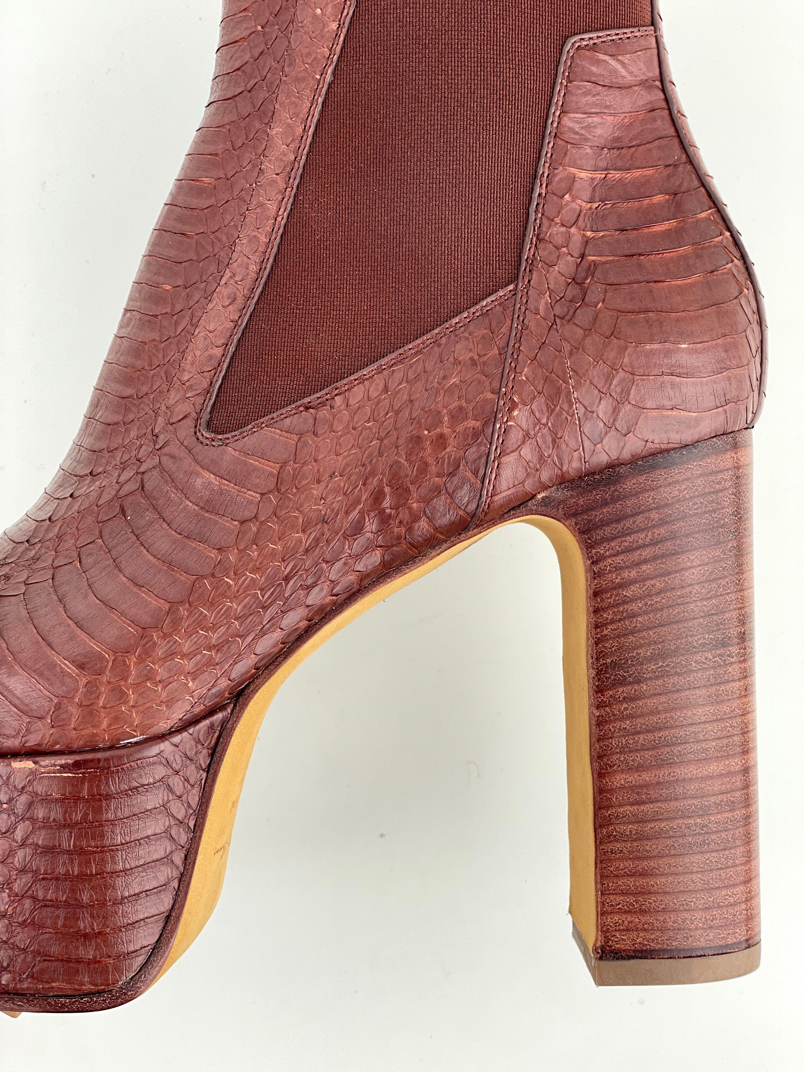 Rick Owens SS21 PHLEGETHON Sample Python Kiss Heels Size US 10 / IT 40 - 8 Thumbnail