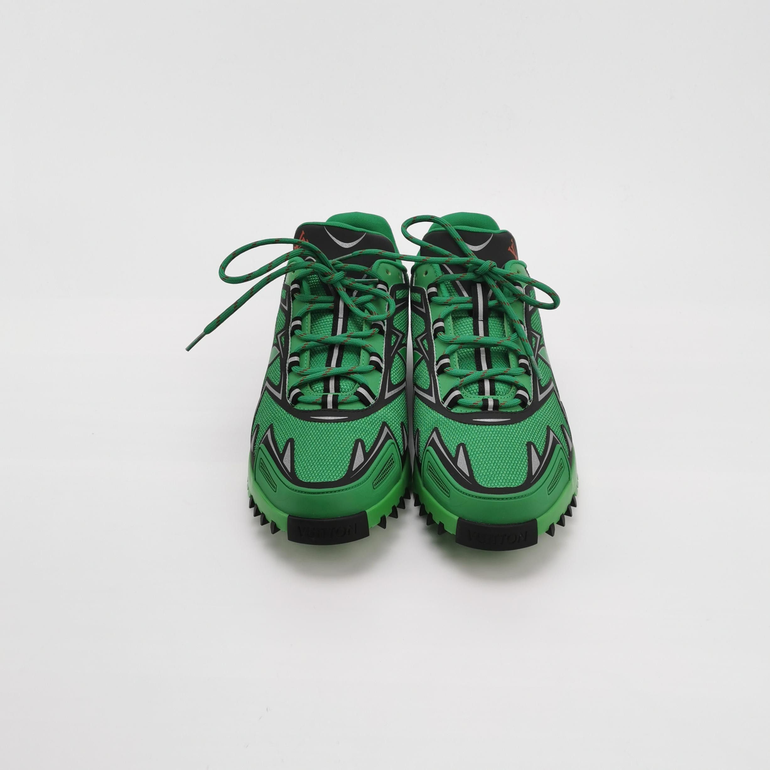 Louis Vuitton Louis Vuitton Green Sprint Low-Top Sneakers US 9.5 Size US 9 / EU 42 - 3 Thumbnail