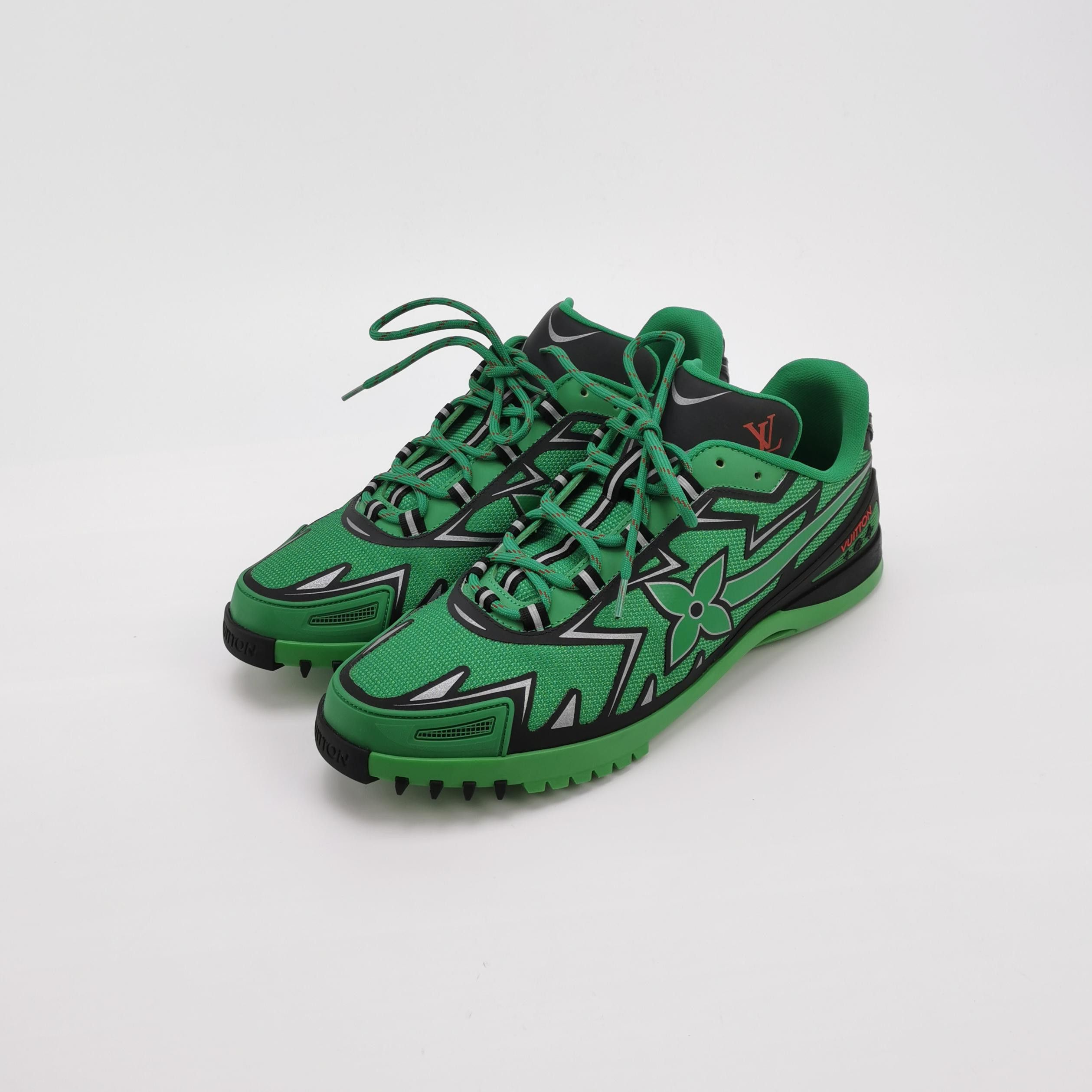 Louis Vuitton Louis Vuitton Green Sprint Low-Top Sneakers US 9.5 Size US 9 / EU 42 - 2 Thumbnail