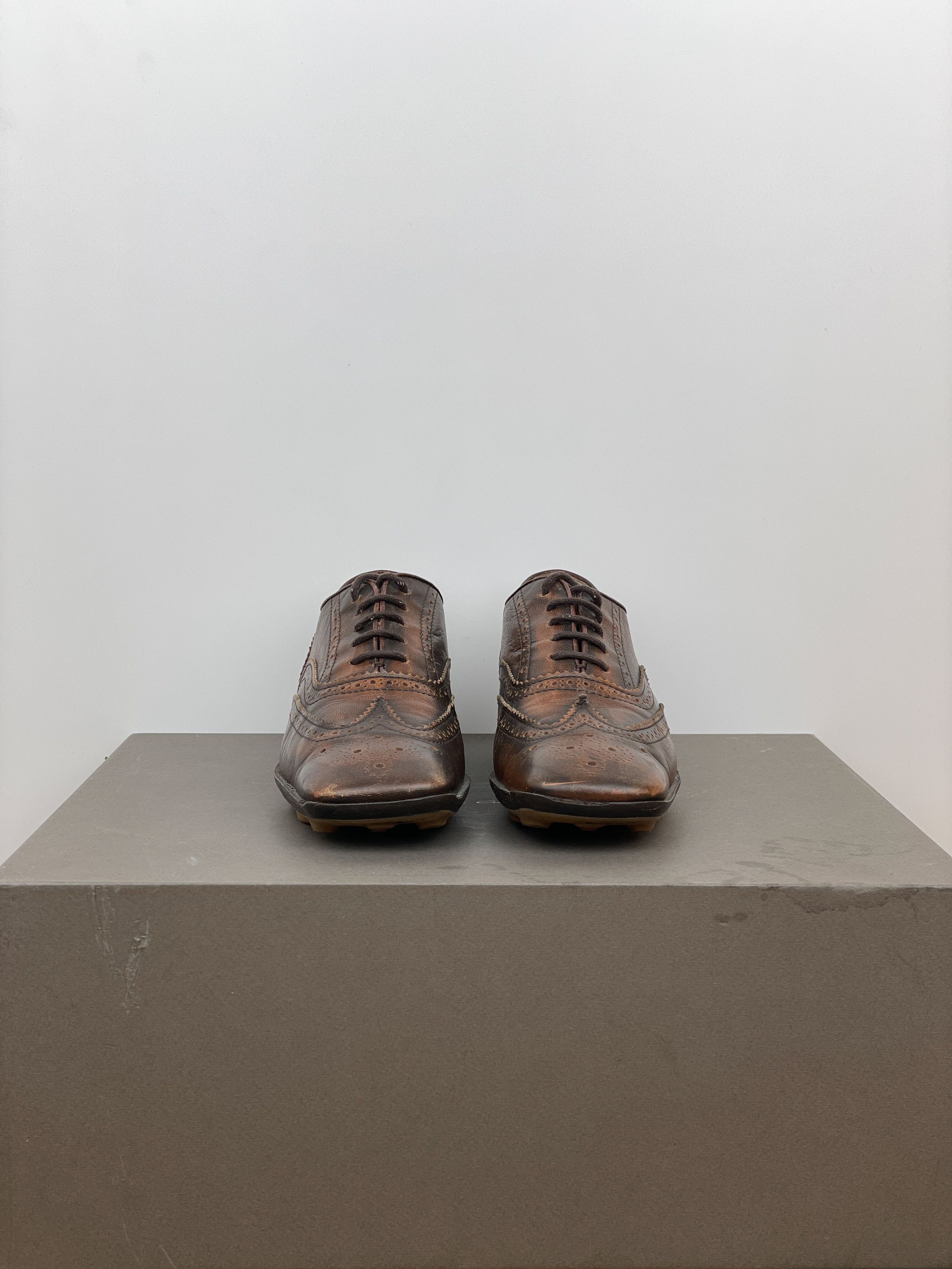 Miu Miu SS99 Square-Toe Spike-Sole Brogue Derbies Size US 7 / IT 37 - 5 Thumbnail