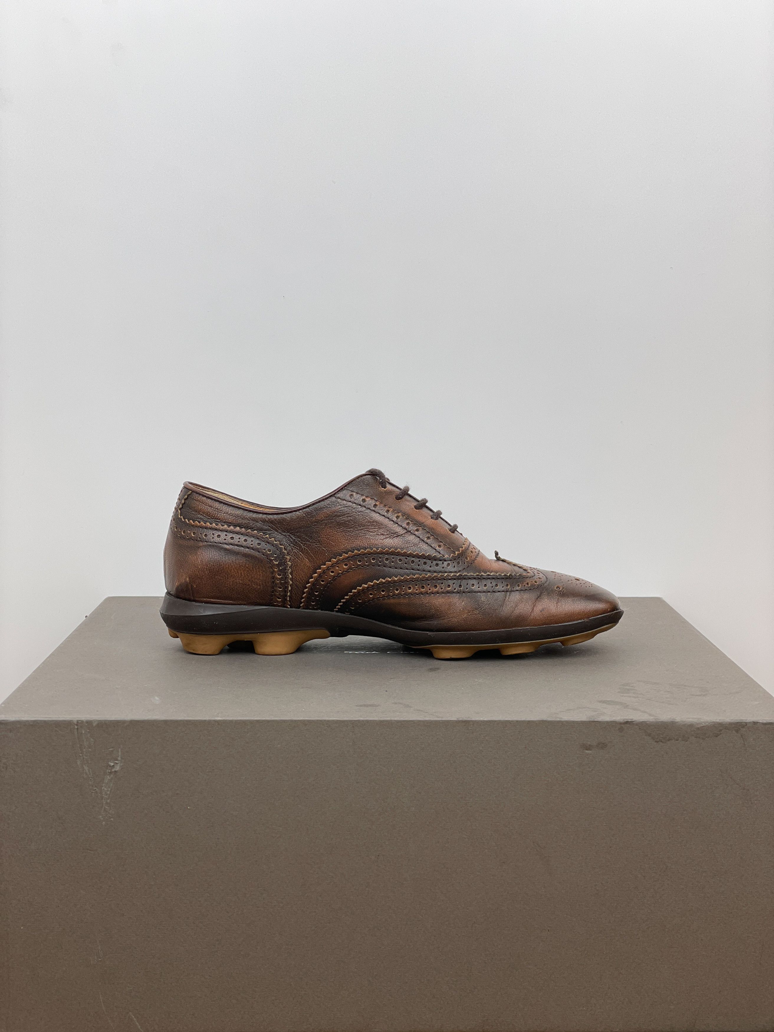 Miu Miu SS99 Square-Toe Spike-Sole Brogue Derbies Size US 7 / IT 37 - 4 Thumbnail