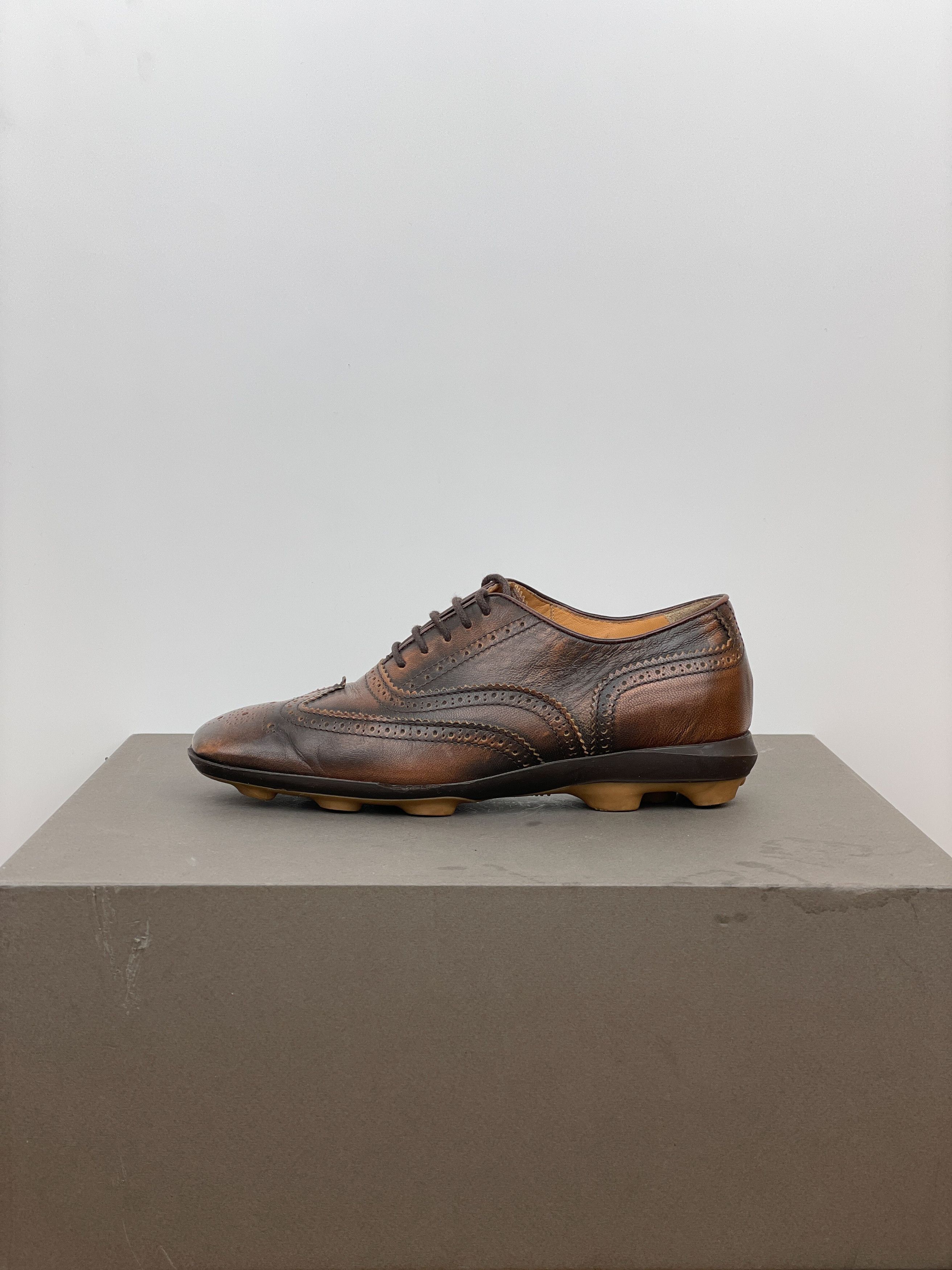 Miu Miu SS99 Square-Toe Spike-Sole Brogue Derbies Size US 7 / IT 37 - 3 Thumbnail