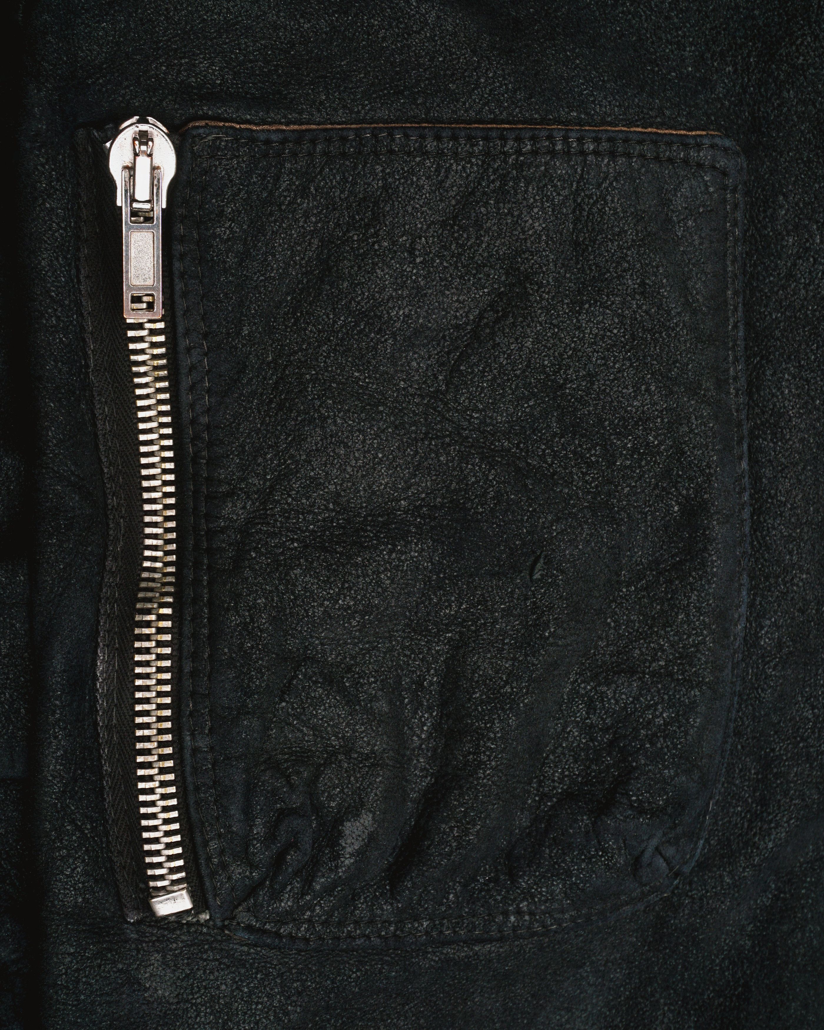 Rick Owens AW04 QUEEN Blistered Leather Police Bomber Jacket Size US L / EU 52-54 / 3 - 6 Thumbnail