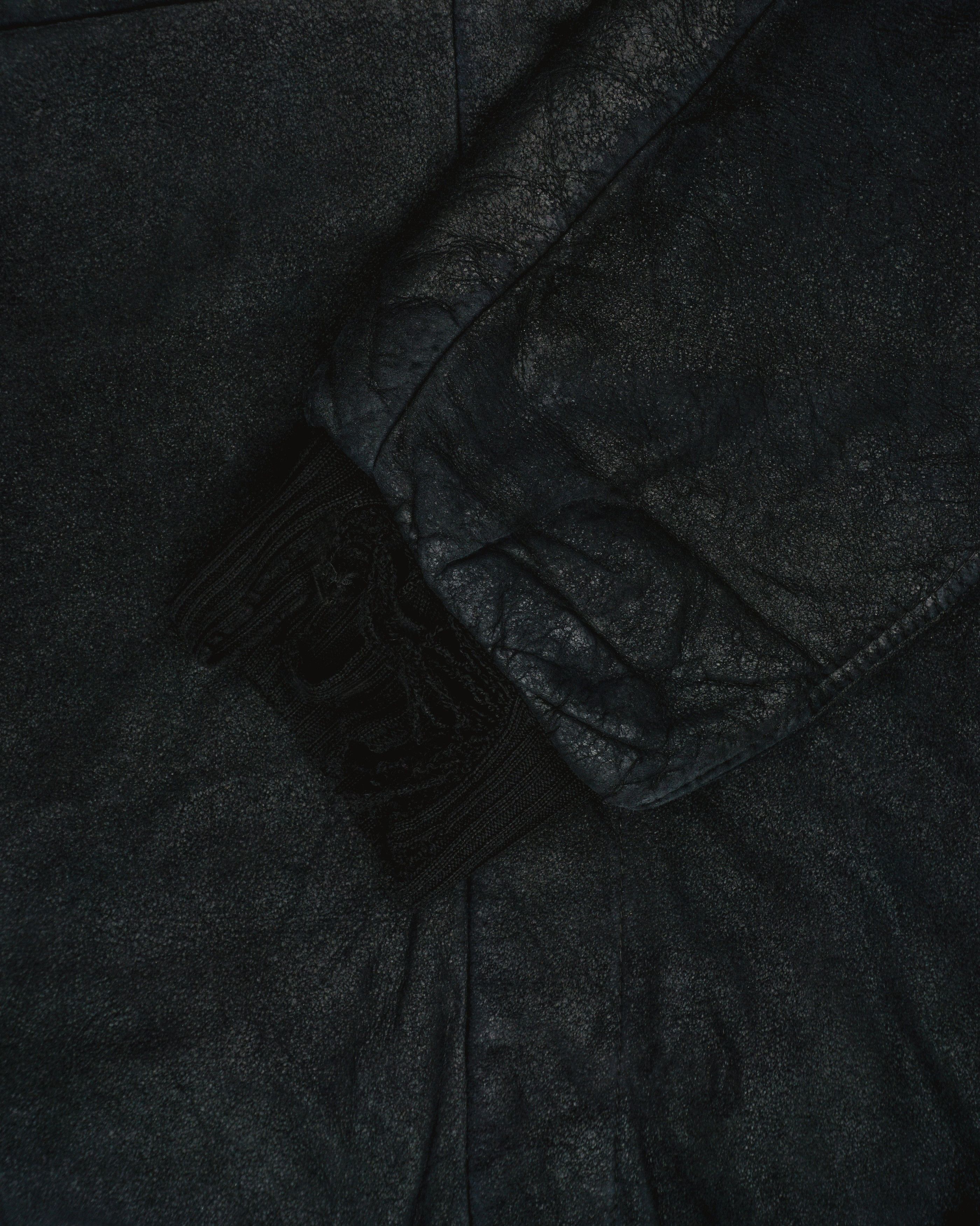 Rick Owens AW04 QUEEN Blistered Leather Police Bomber Jacket Size US L / EU 52-54 / 3 - 7 Thumbnail