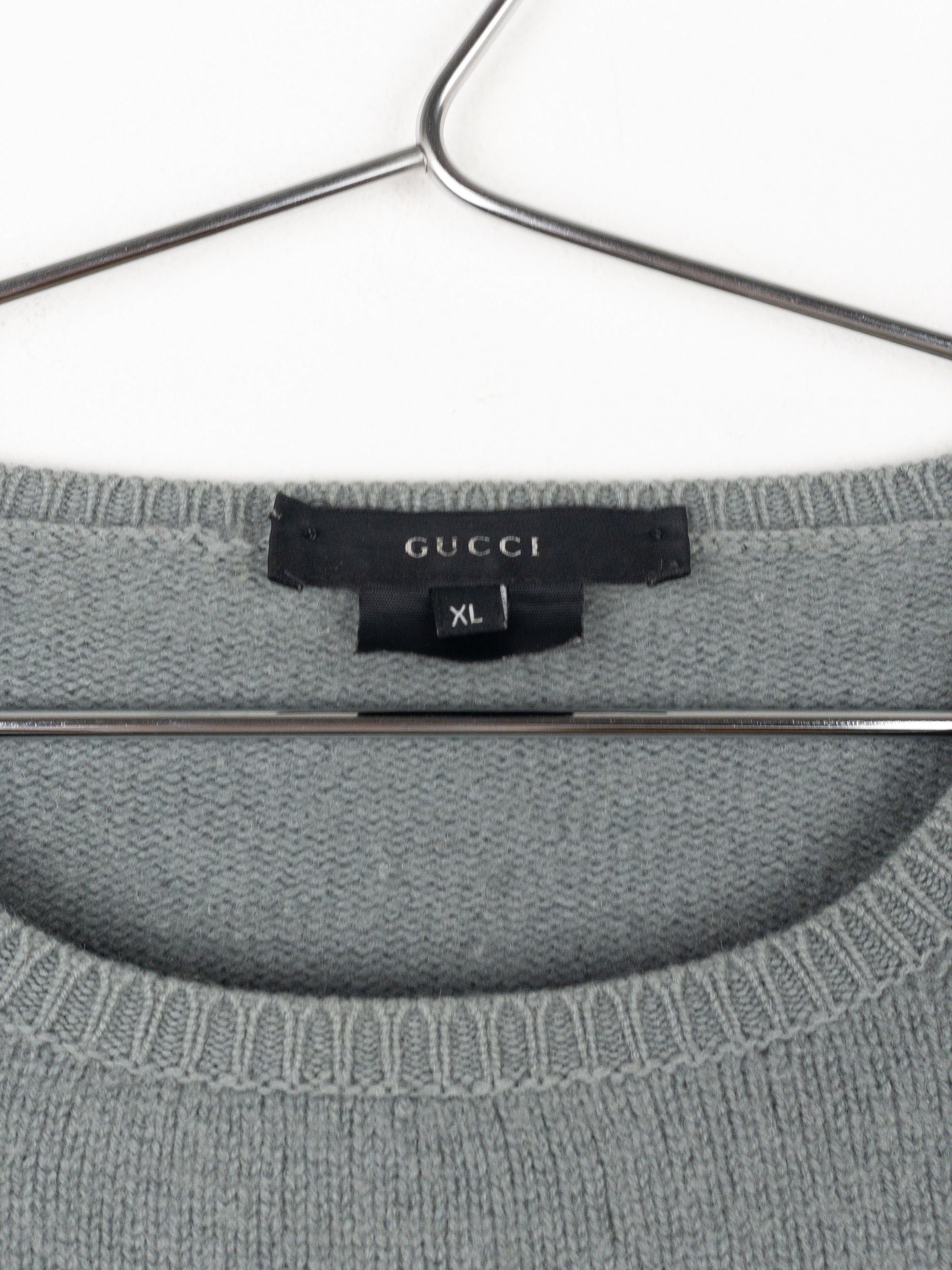 Gucci by Tom Ford AW01 Boxy Cashmere Knit Sweater Size XL / US 12-14 / IT 48-50 - 10 Thumbnail