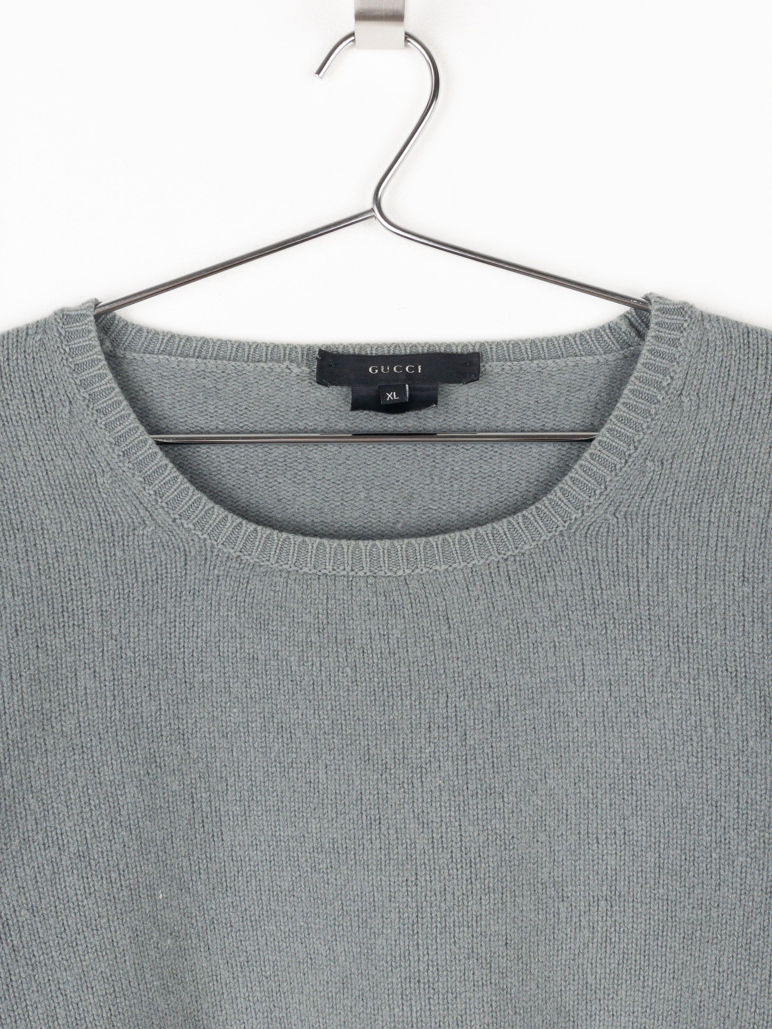 Gucci by Tom Ford AW01 Boxy Cashmere Knit Sweater Size XL / US 12-14 / IT 48-50 - 6 Thumbnail