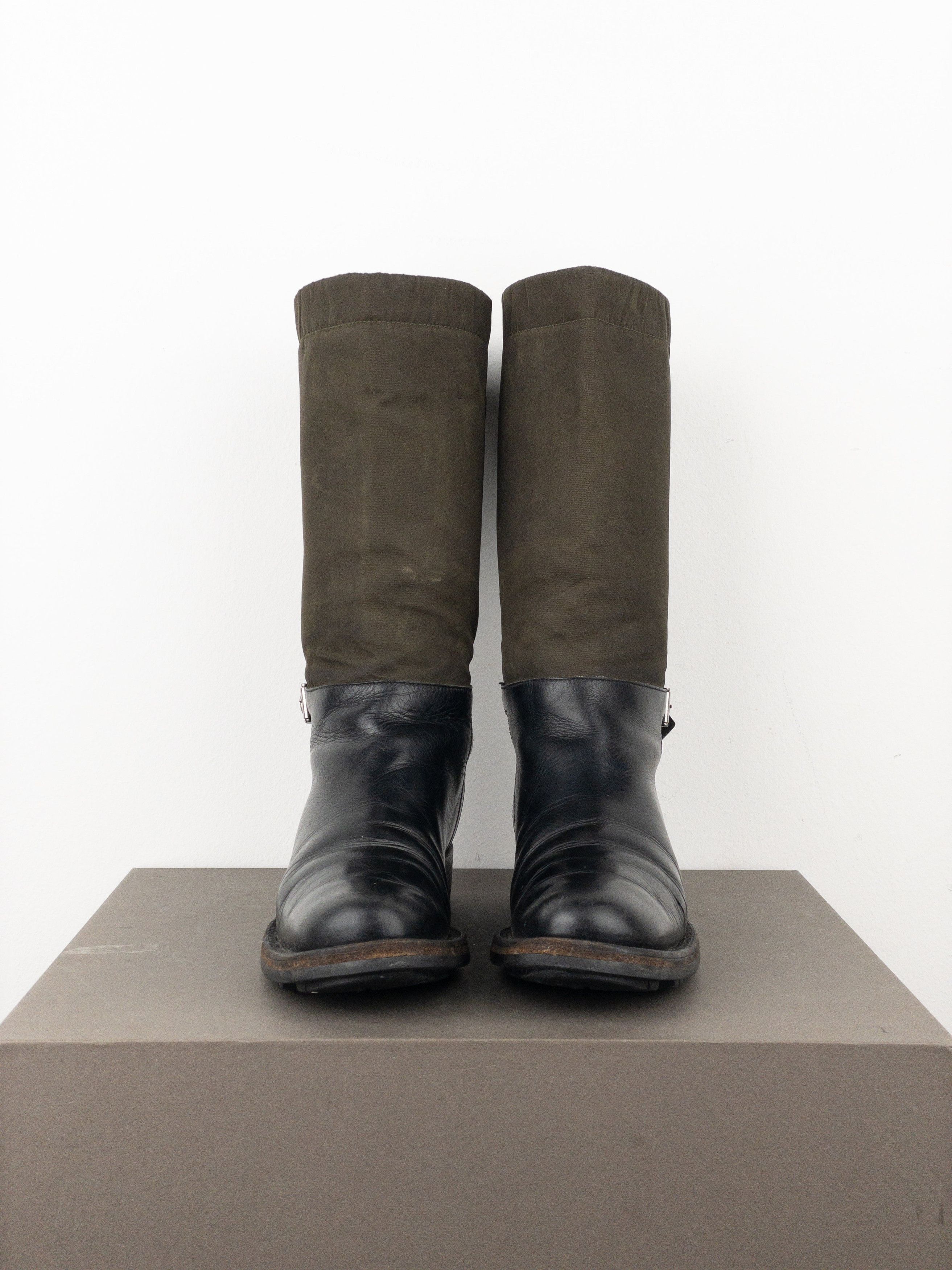 Prada 2000s Mid-Calf Hybrid Buckle Riding Boots Size US 6 / IT 36 - 5 Thumbnail