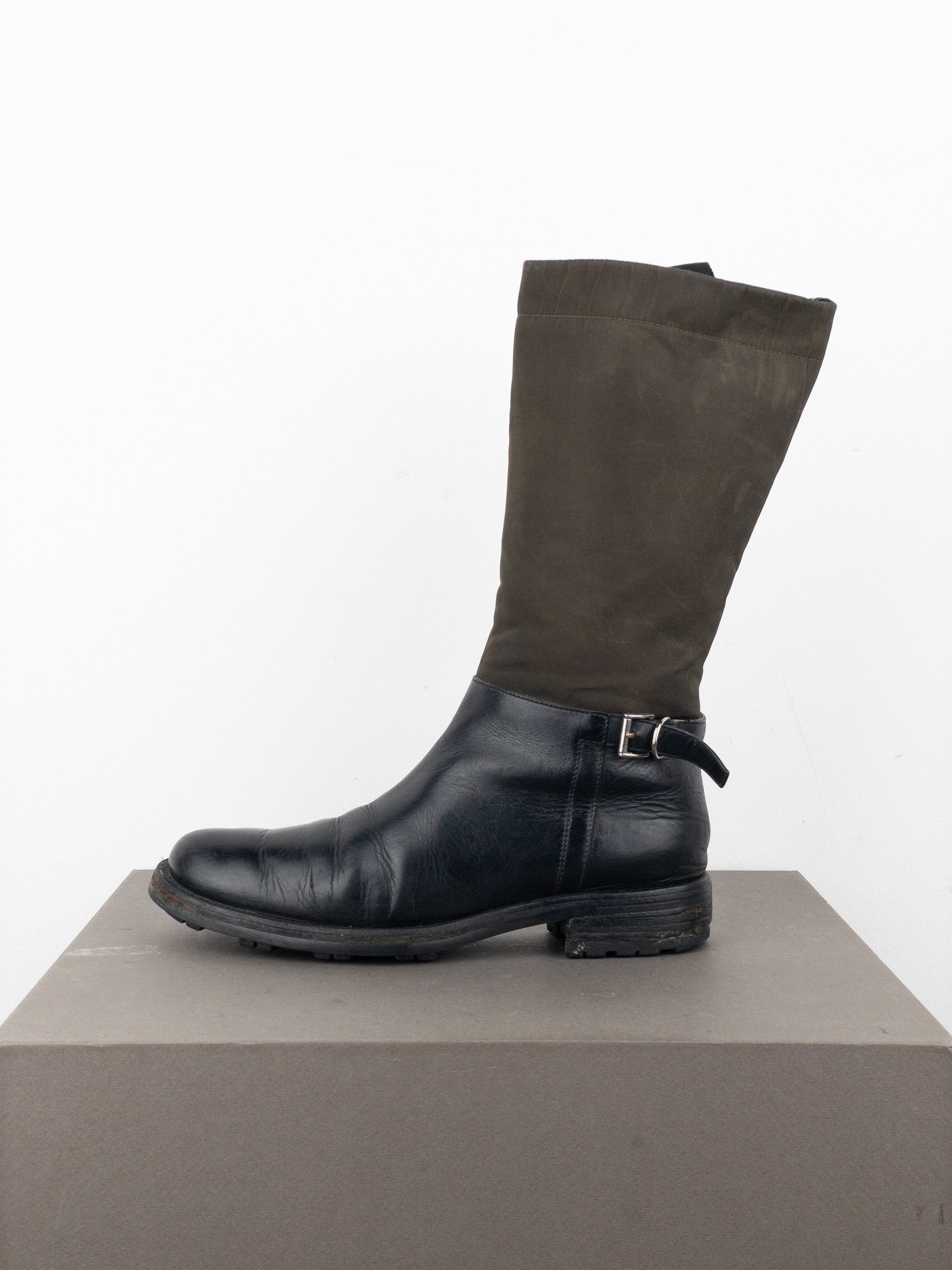 Prada 2000s Mid-Calf Hybrid Buckle Riding Boots Size US 6 / IT 36 - 3 Thumbnail