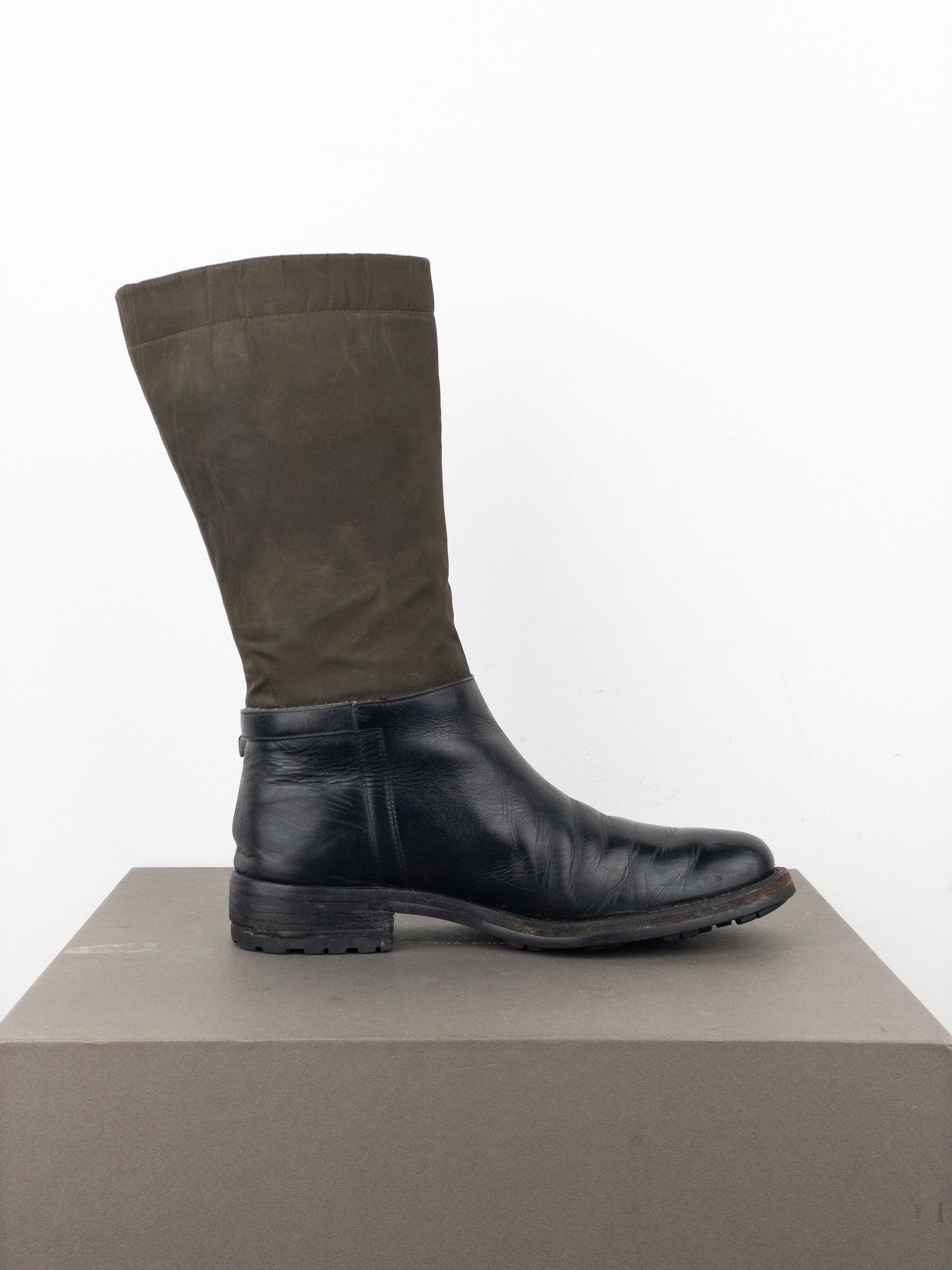 Prada 2000s Mid-Calf Hybrid Buckle Riding Boots Size US 6 / IT 36 - 4 Thumbnail