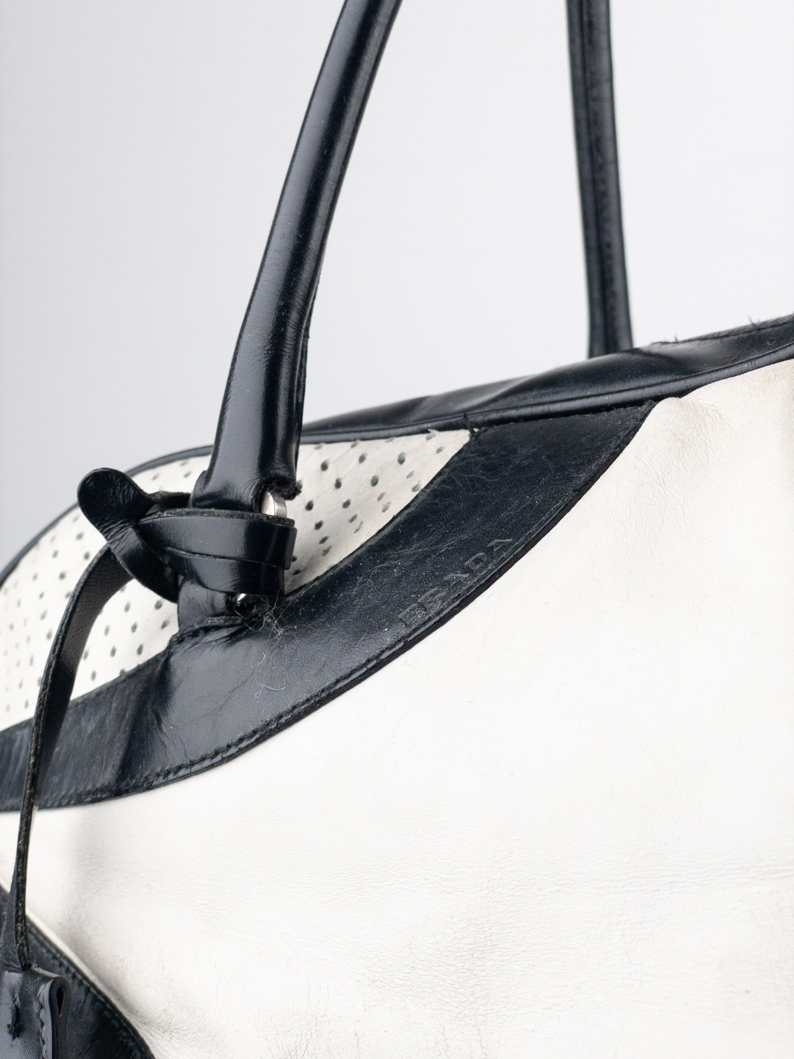 Prada SS00 Bowling Leather Shoulder Bag Size ONE SIZE - 8 Thumbnail