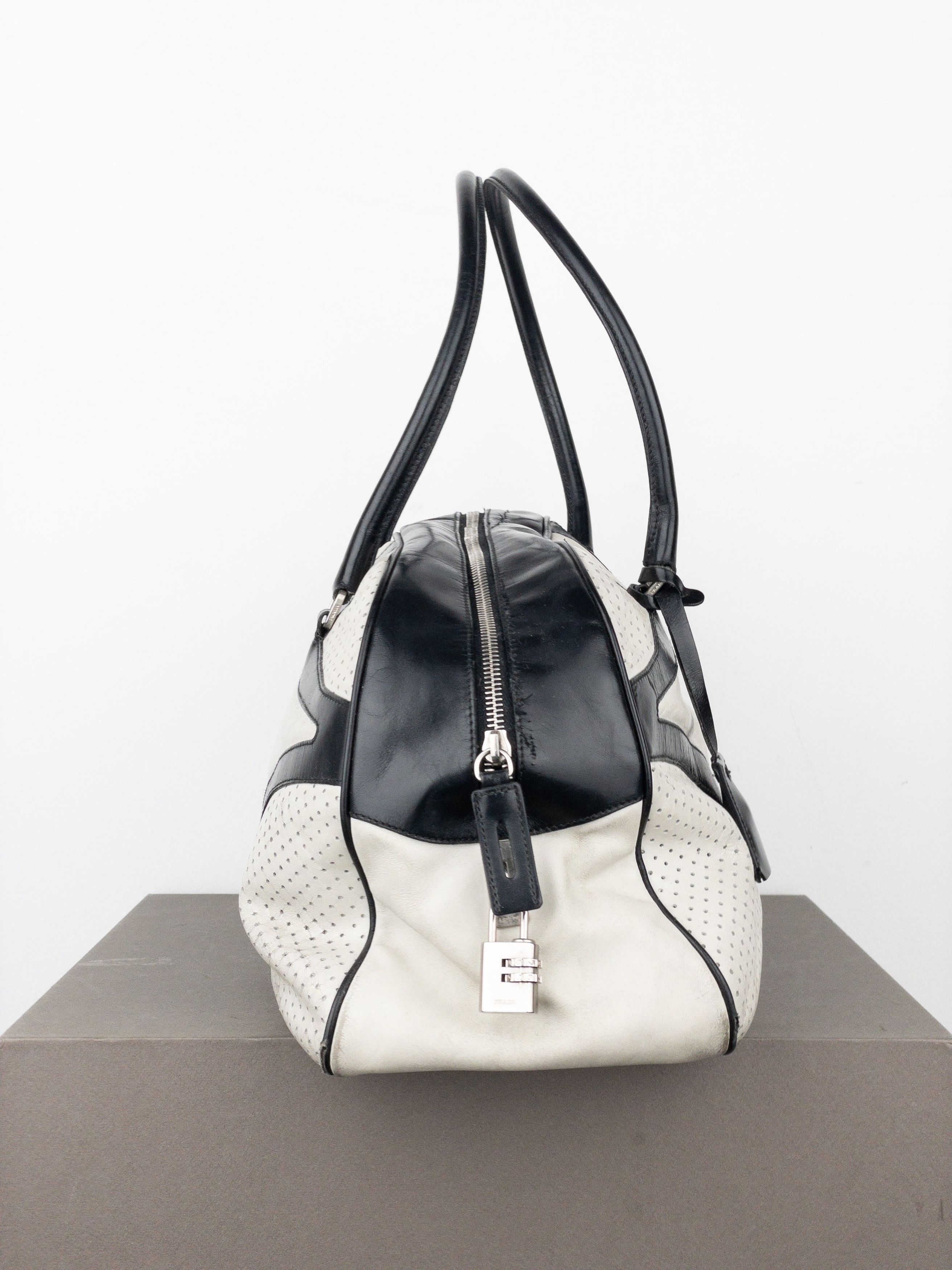 Prada SS00 Bowling Leather Shoulder Bag Size ONE SIZE - 5 Thumbnail