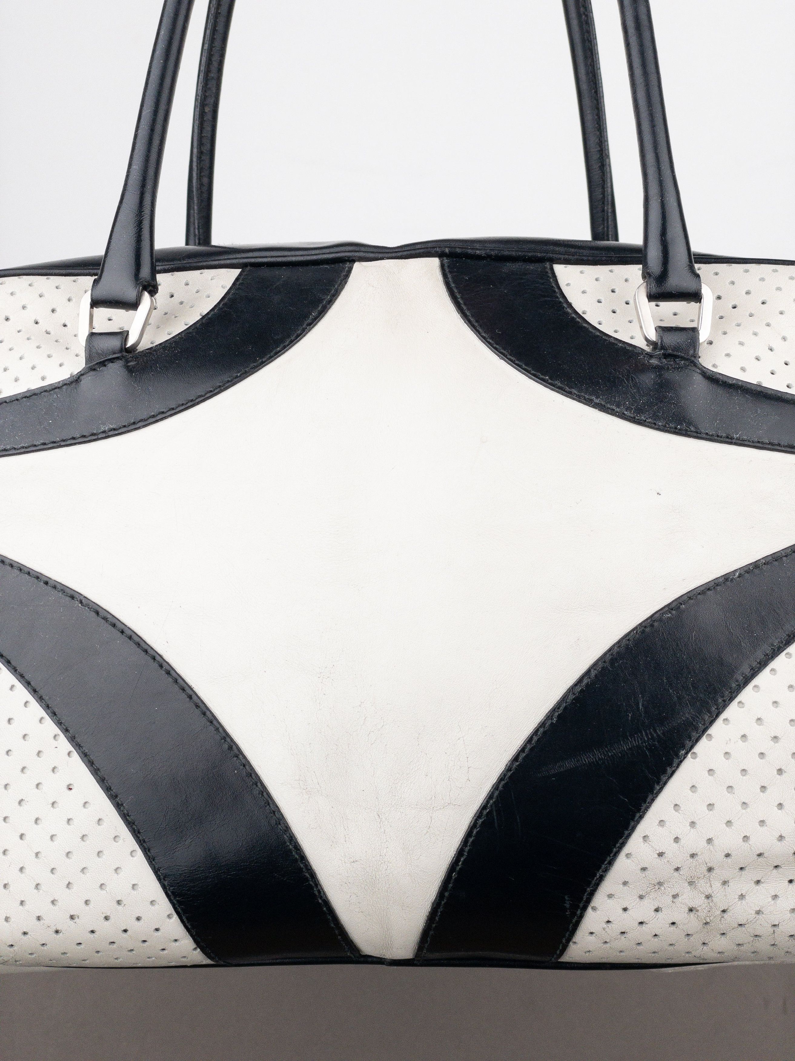 Prada SS00 Bowling Leather Shoulder Bag Size ONE SIZE - 12 Thumbnail