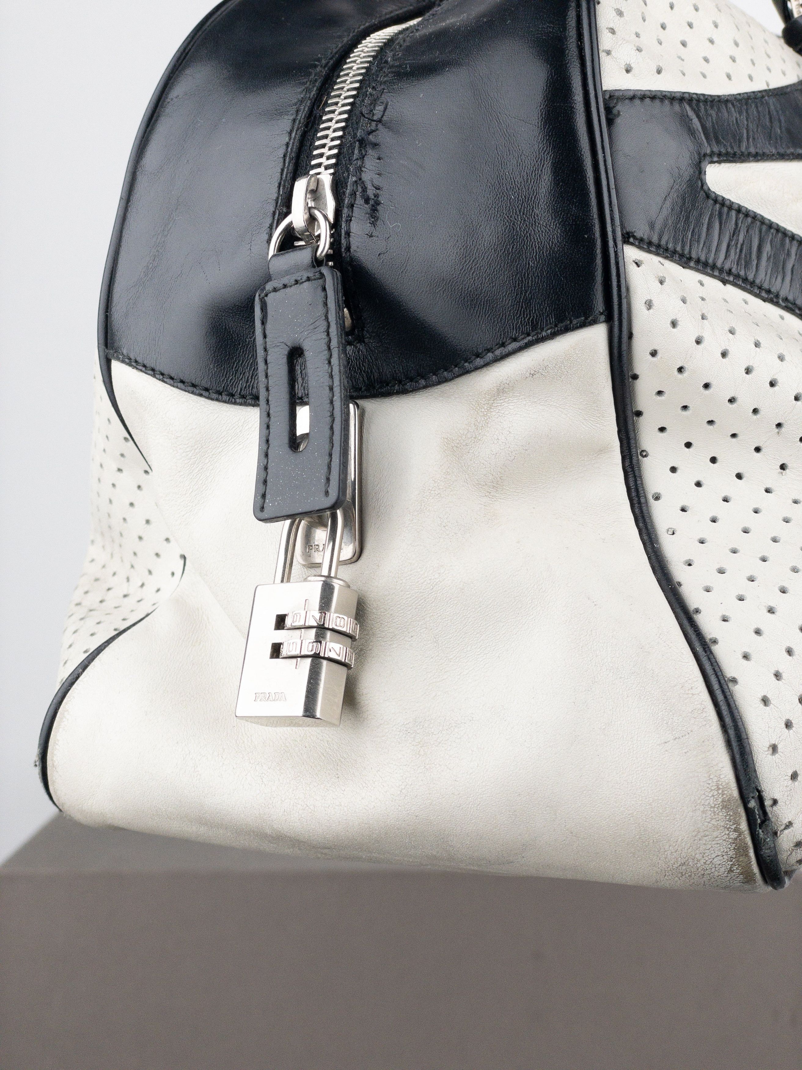 Prada SS00 Bowling Leather Shoulder Bag Size ONE SIZE - 7 Thumbnail