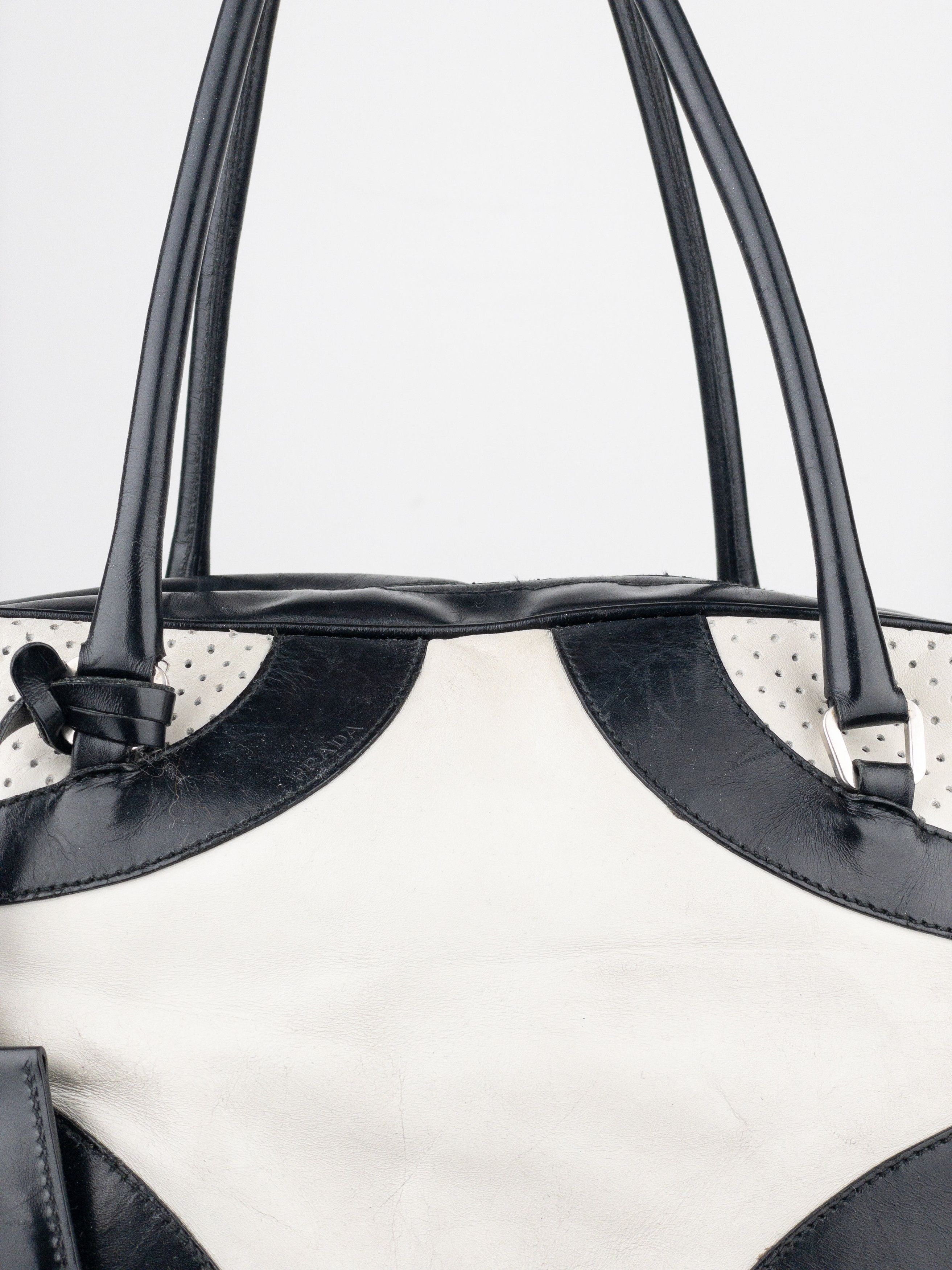 Prada SS00 Bowling Leather Shoulder Bag Size ONE SIZE - 11 Thumbnail