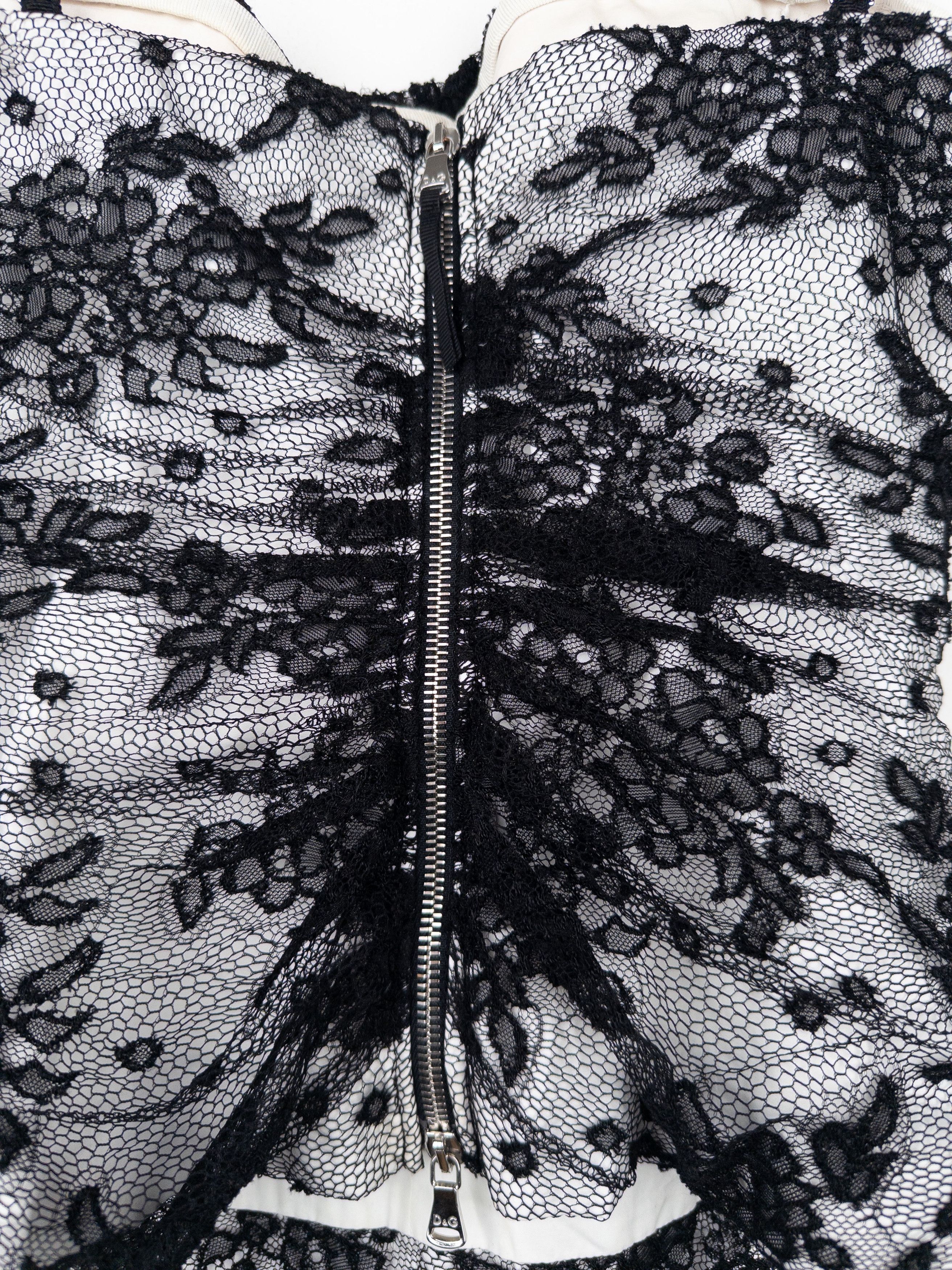 Dolce & Gabbana 2000s Floral Lace Bustier Top Size L / US 10 / IT 46 - 5 Thumbnail