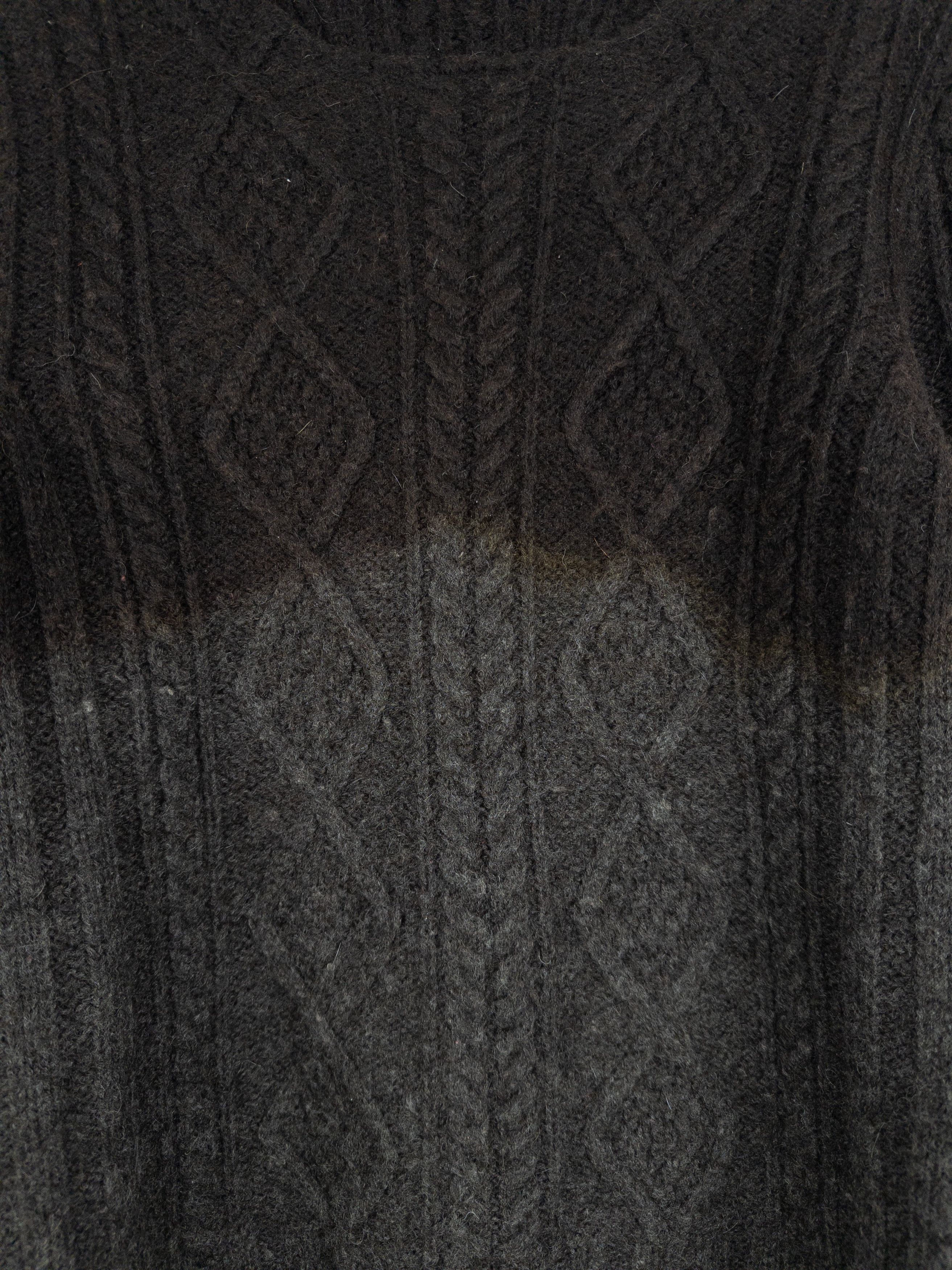 Prada AW04 Ombre Fisherman Cable Knit Sweater Size US XL / EU 56 / 4 - 4 Thumbnail