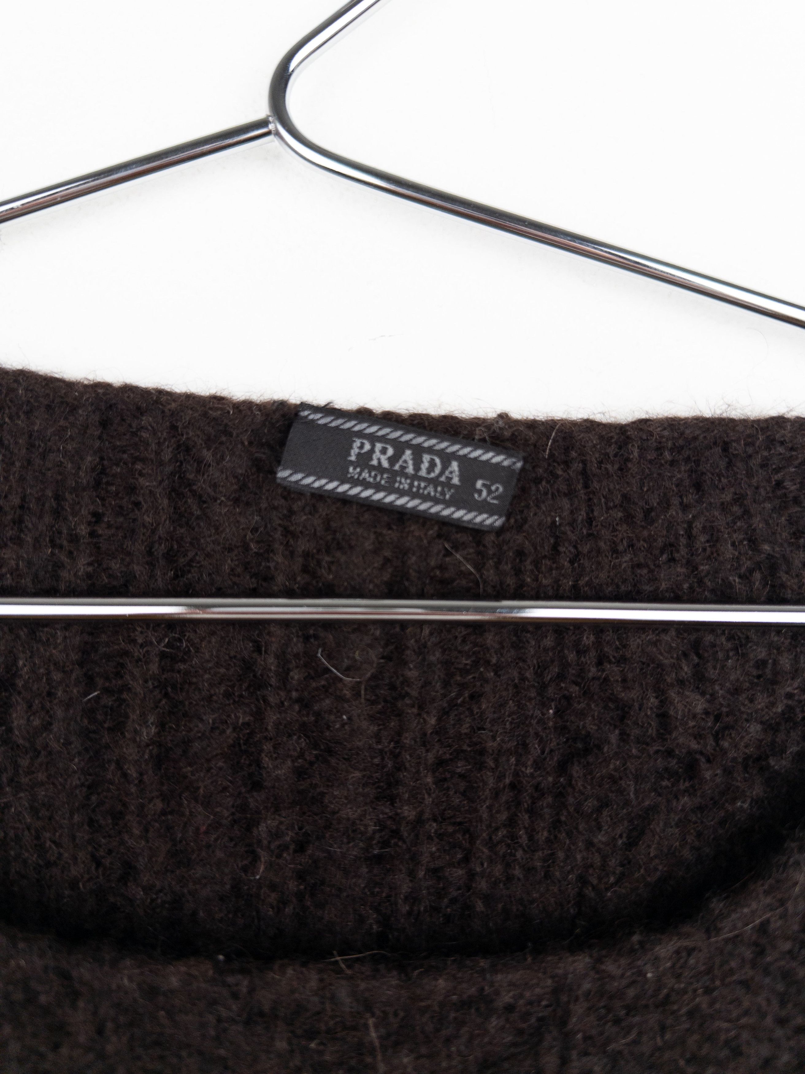 Prada AW04 Ombre Fisherman Cable Knit Sweater Size US XL / EU 56 / 4 - 6 Thumbnail