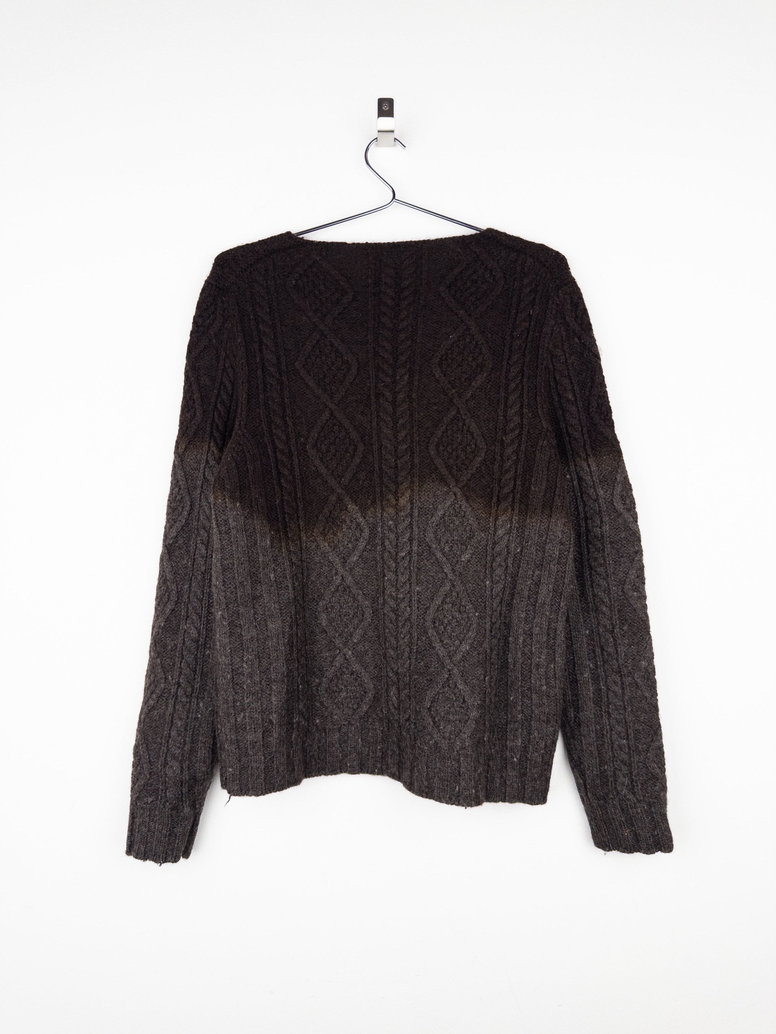 Prada AW04 Ombre Fisherman Cable Knit Sweater Size US XL / EU 56 / 4 - 2 Thumbnail