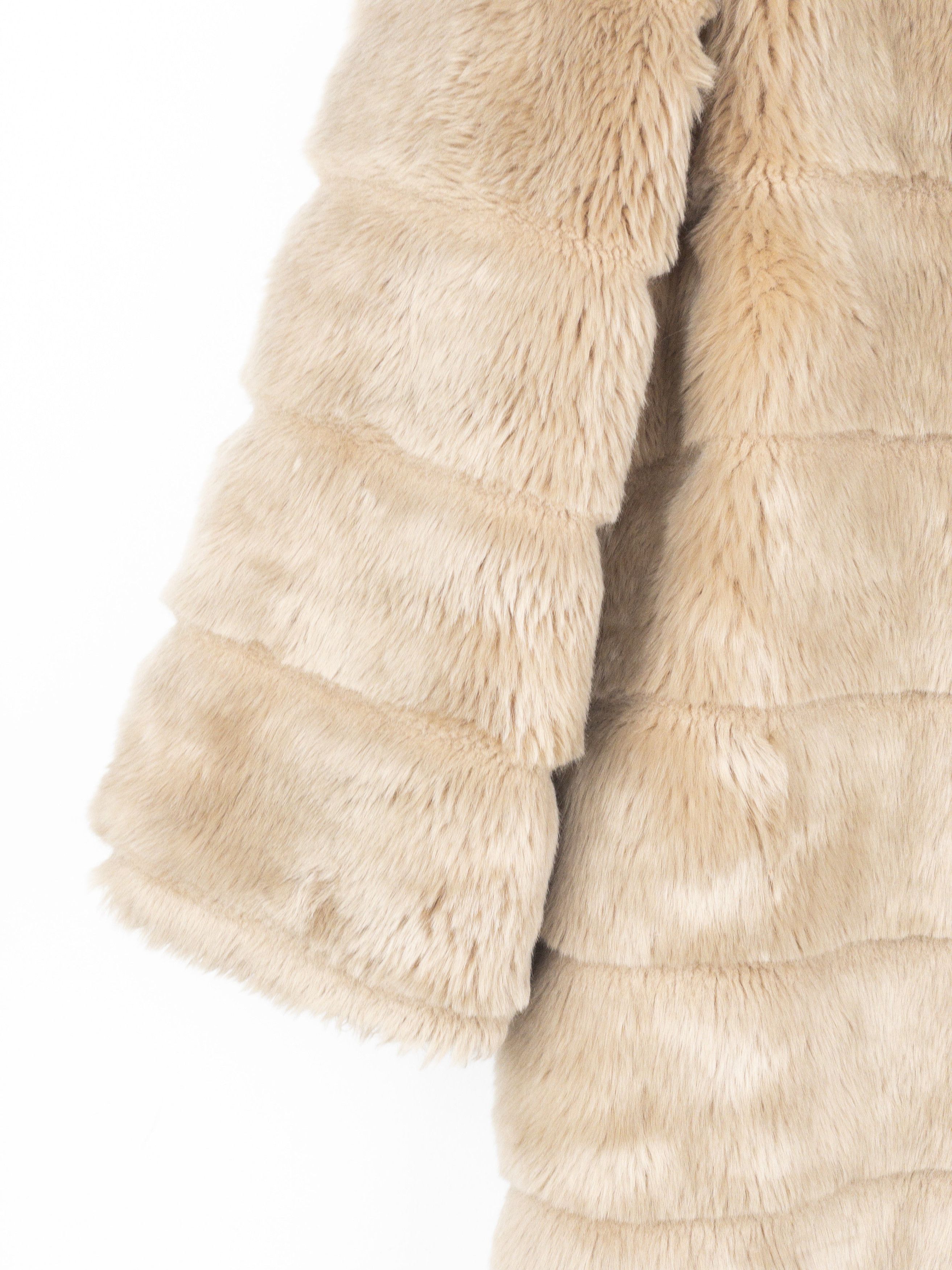 Jean Paul Gaultier 1990s Faux Fur Coat Size L / US 10 / IT 46 - 6 Thumbnail