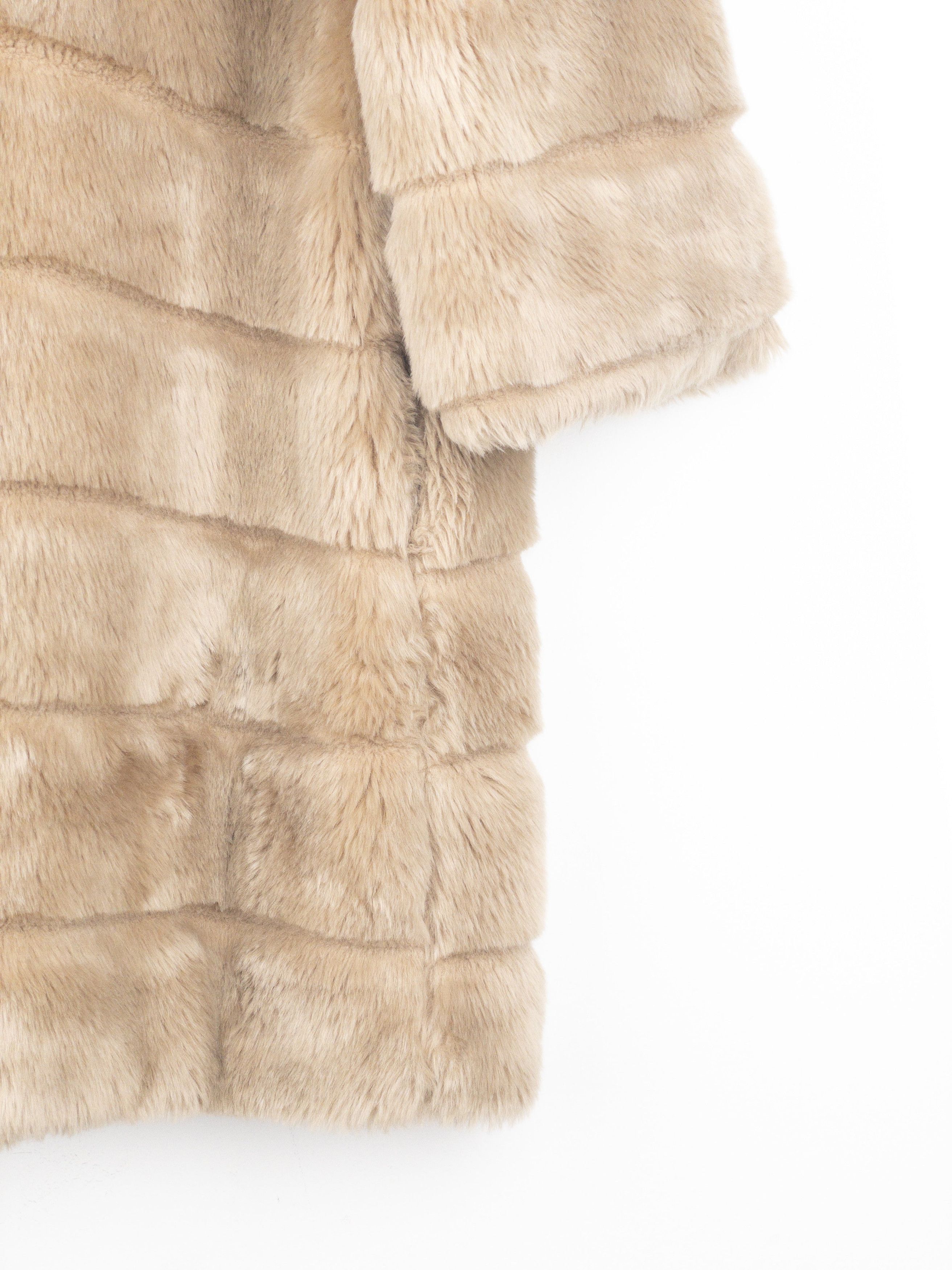 Jean Paul Gaultier 1990s Faux Fur Coat Size L / US 10 / IT 46 - 9 Thumbnail