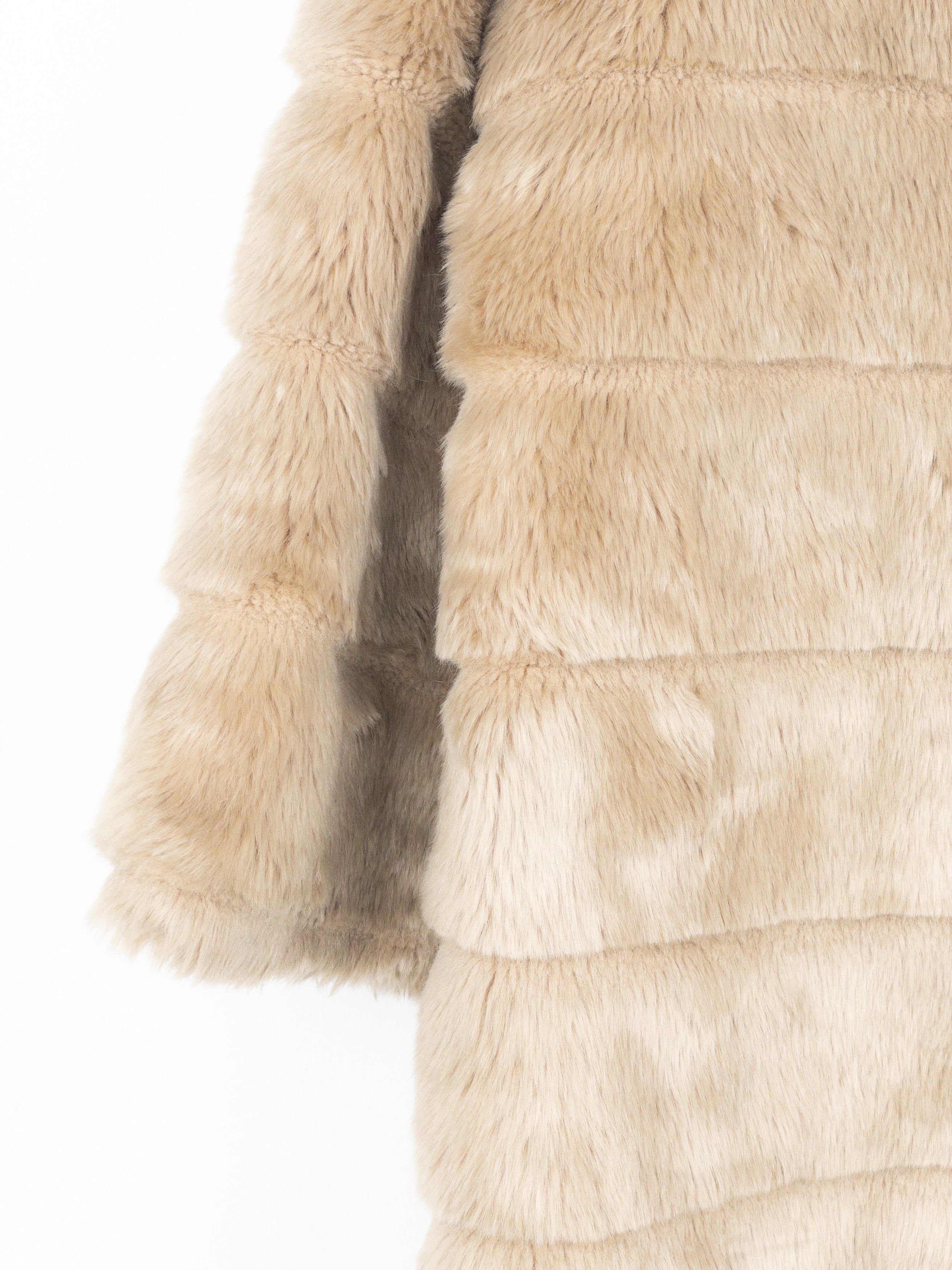 Jean Paul Gaultier 1990s Faux Fur Coat Size L / US 10 / IT 46 - 4 Thumbnail