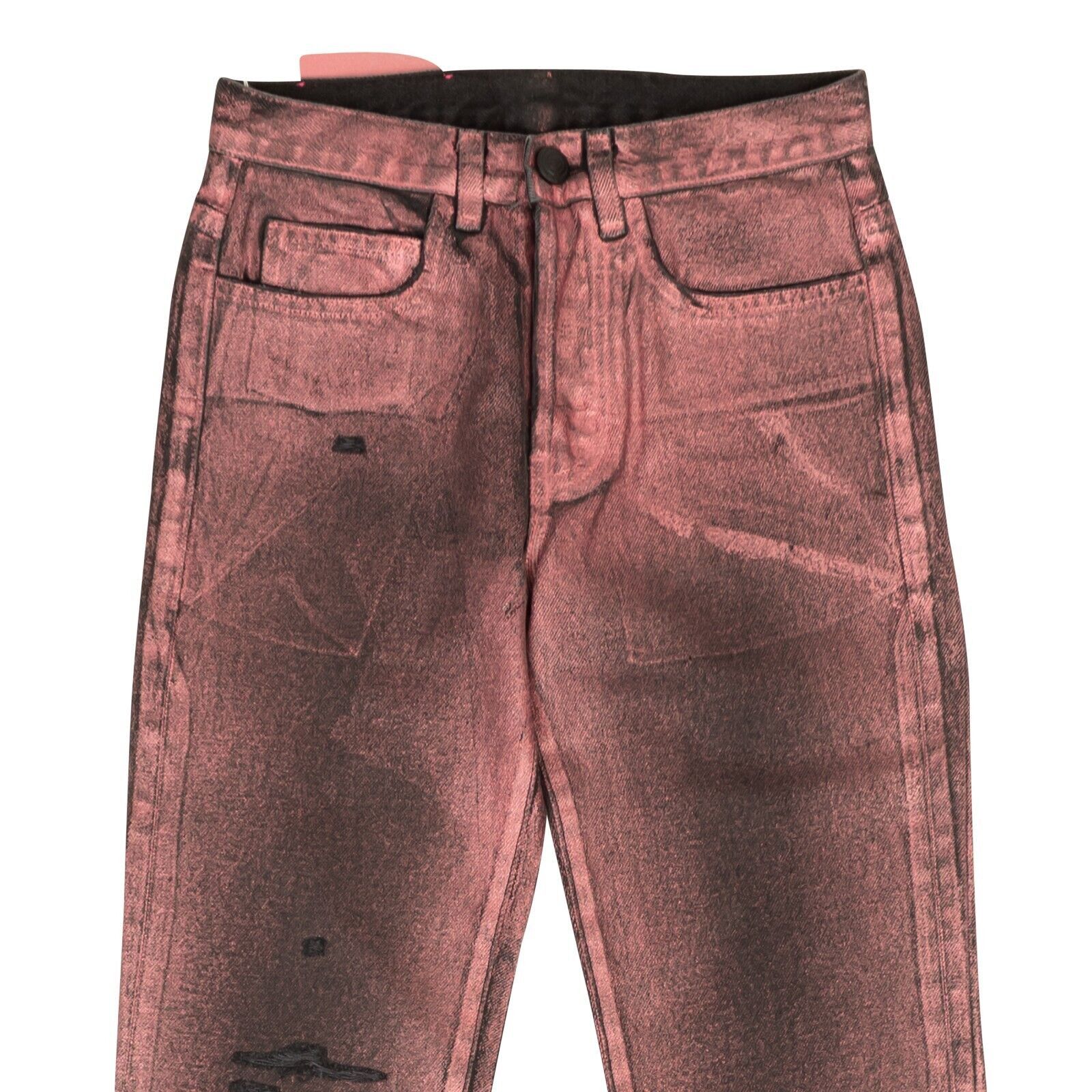 Sp5der Black & Pink Metallic Wash Jeans Size 36/46 Size US 36 / EU 52 - 2 Thumbnail