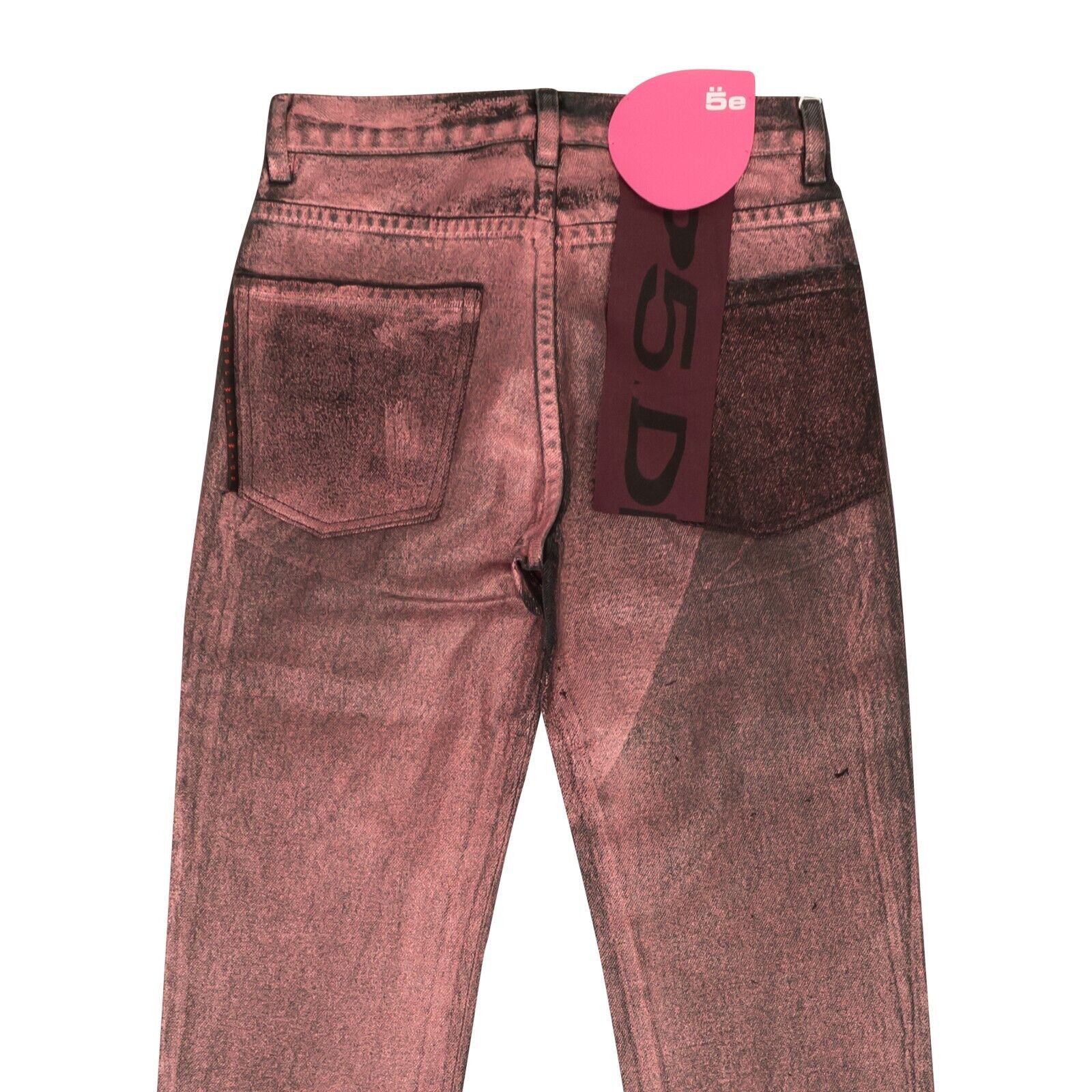 Sp5der Black & Pink Metallic Wash Jeans Size 36/46 Size US 36 / EU 52 - 4 Thumbnail
