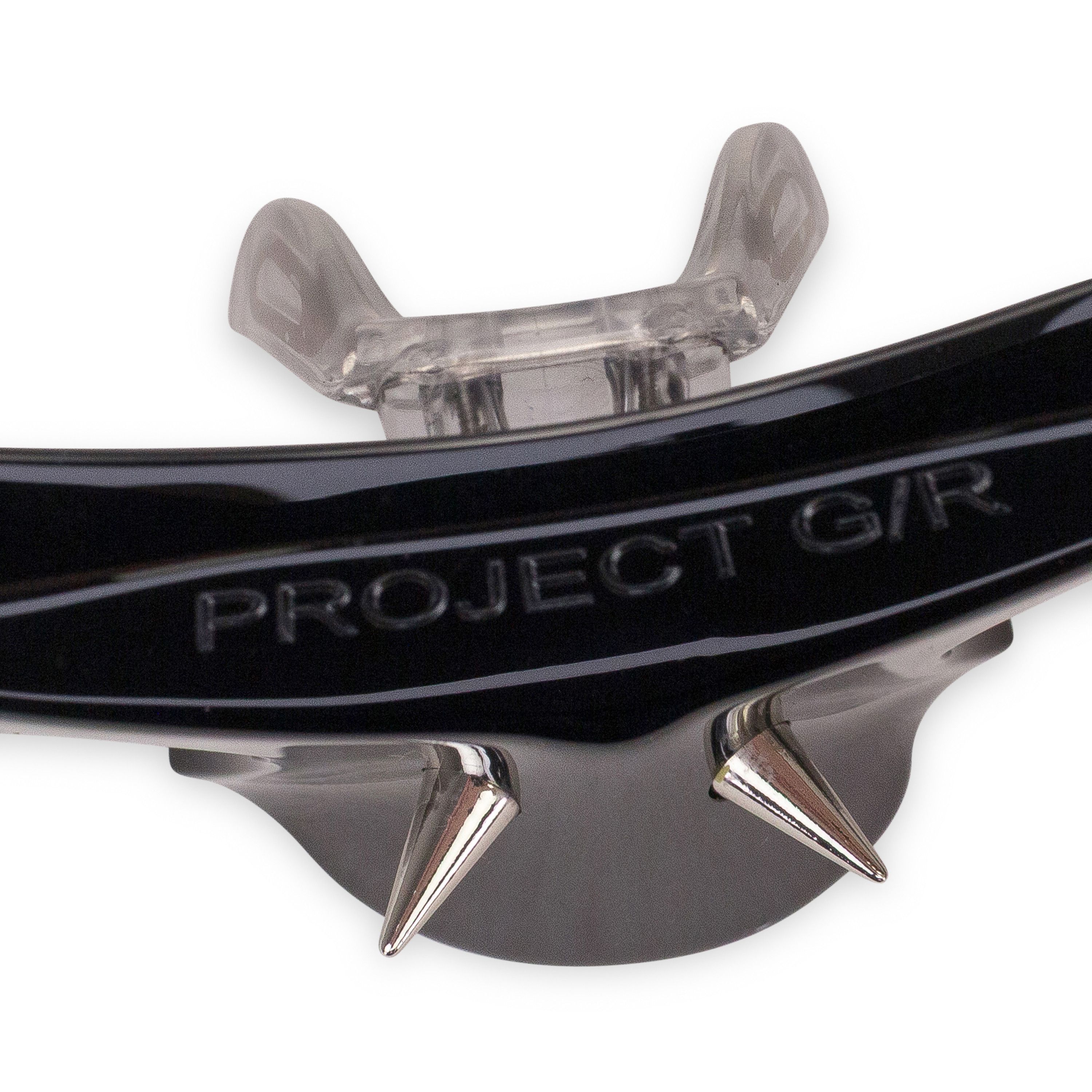 PROJECT G/R BLACK PIERCED SUNGLASSES SIZE OS Size ONE SIZE - 6 Thumbnail