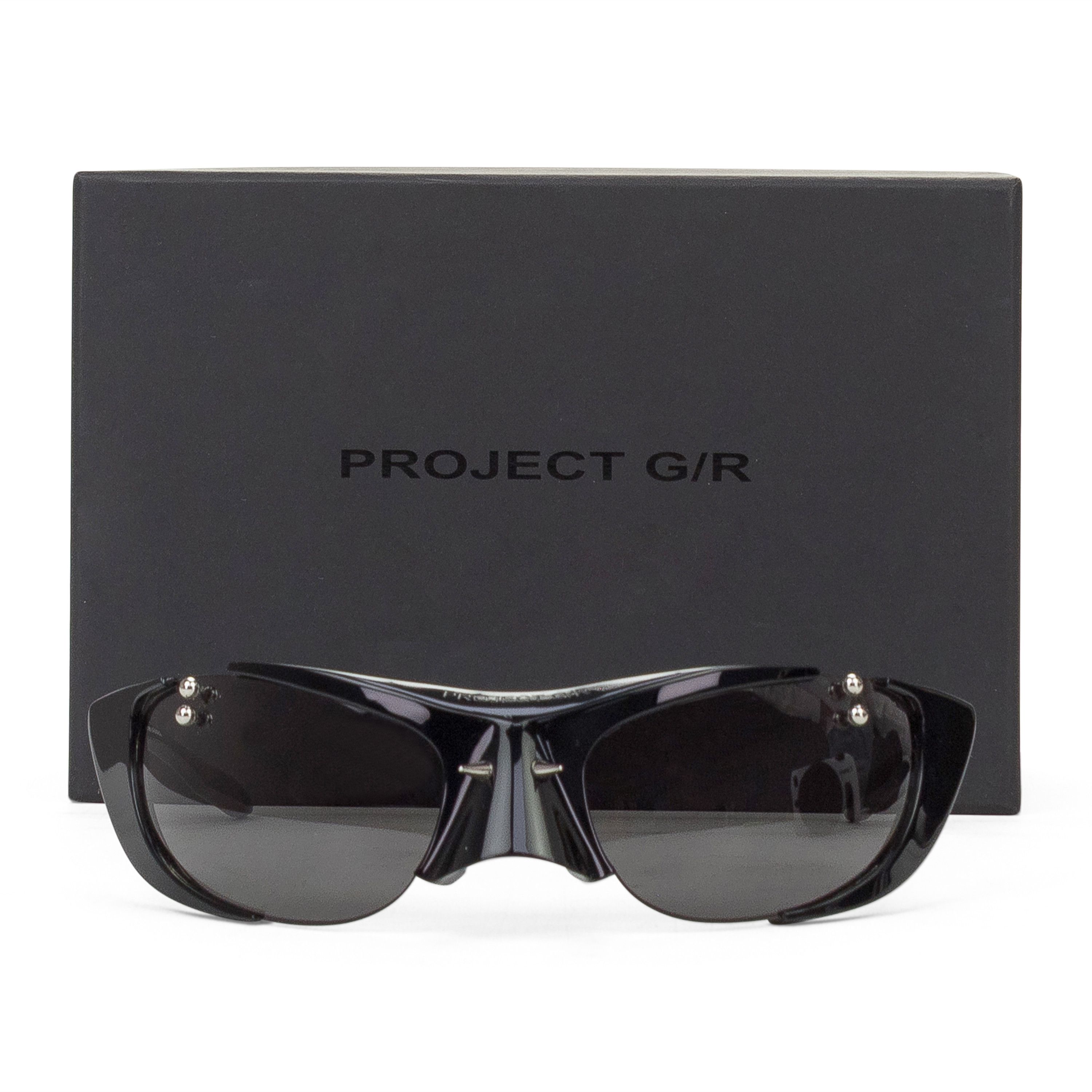 PROJECT G/R BLACK PIERCED SUNGLASSES SIZE OS Size ONE SIZE - 5 Thumbnail
