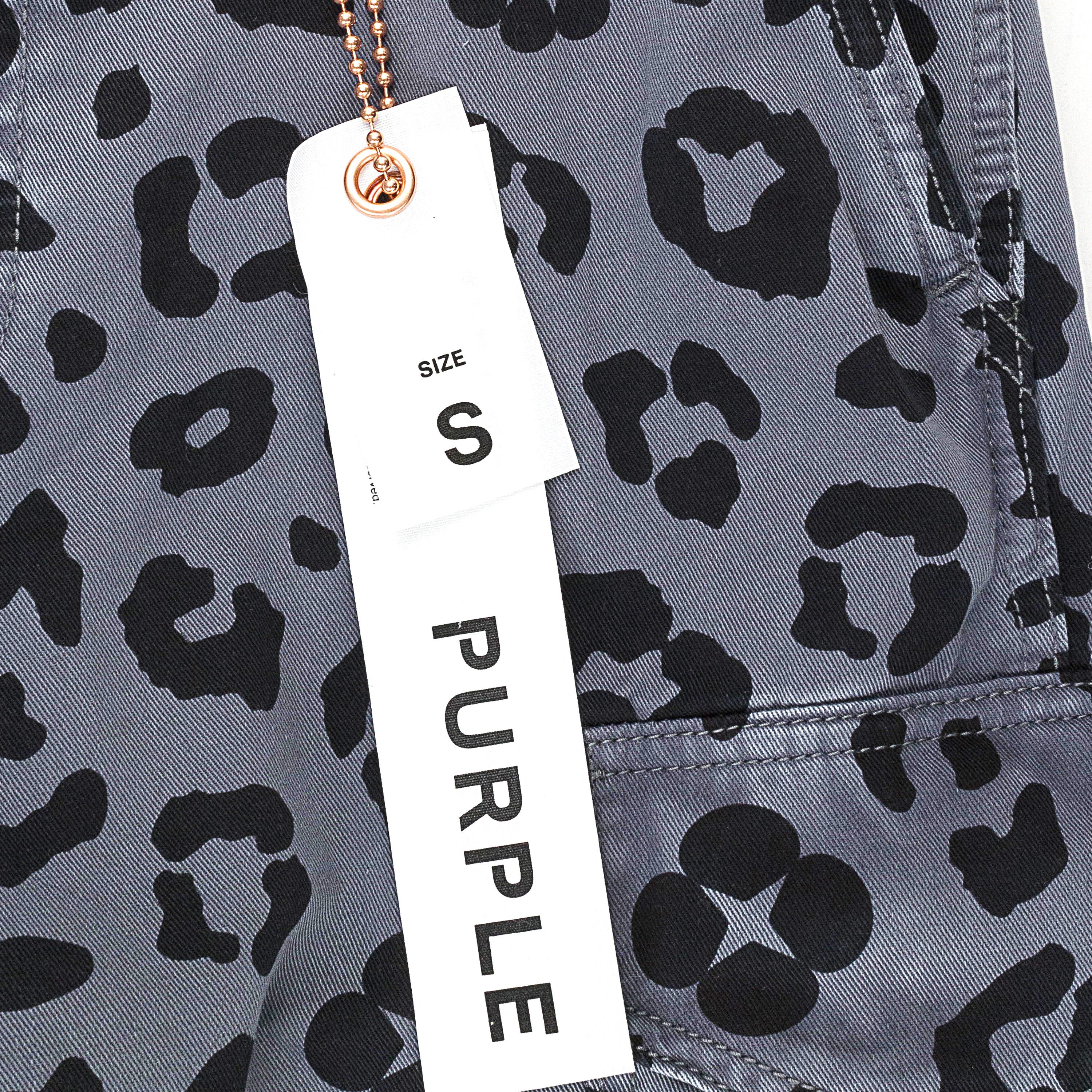Purple Brand BLACK MONOGRAM LEOPARD PRINT Black CARGO PANT Size XS Size US 28 / EU 44 - 5 Thumbnail