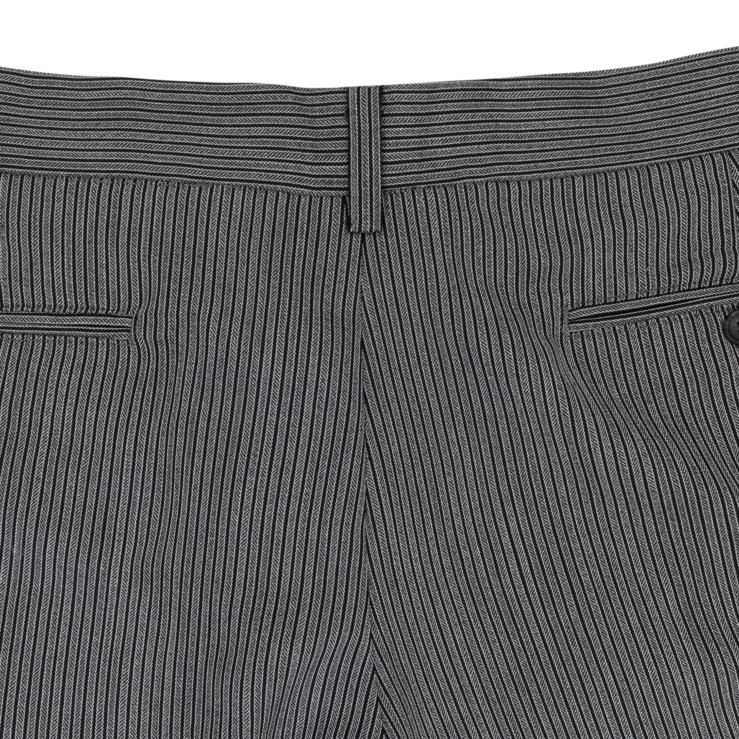 Freemans Sporting Club Grey Stripe Wool Shorts Size 30 Size US 30 / EU 46 - 4 Thumbnail