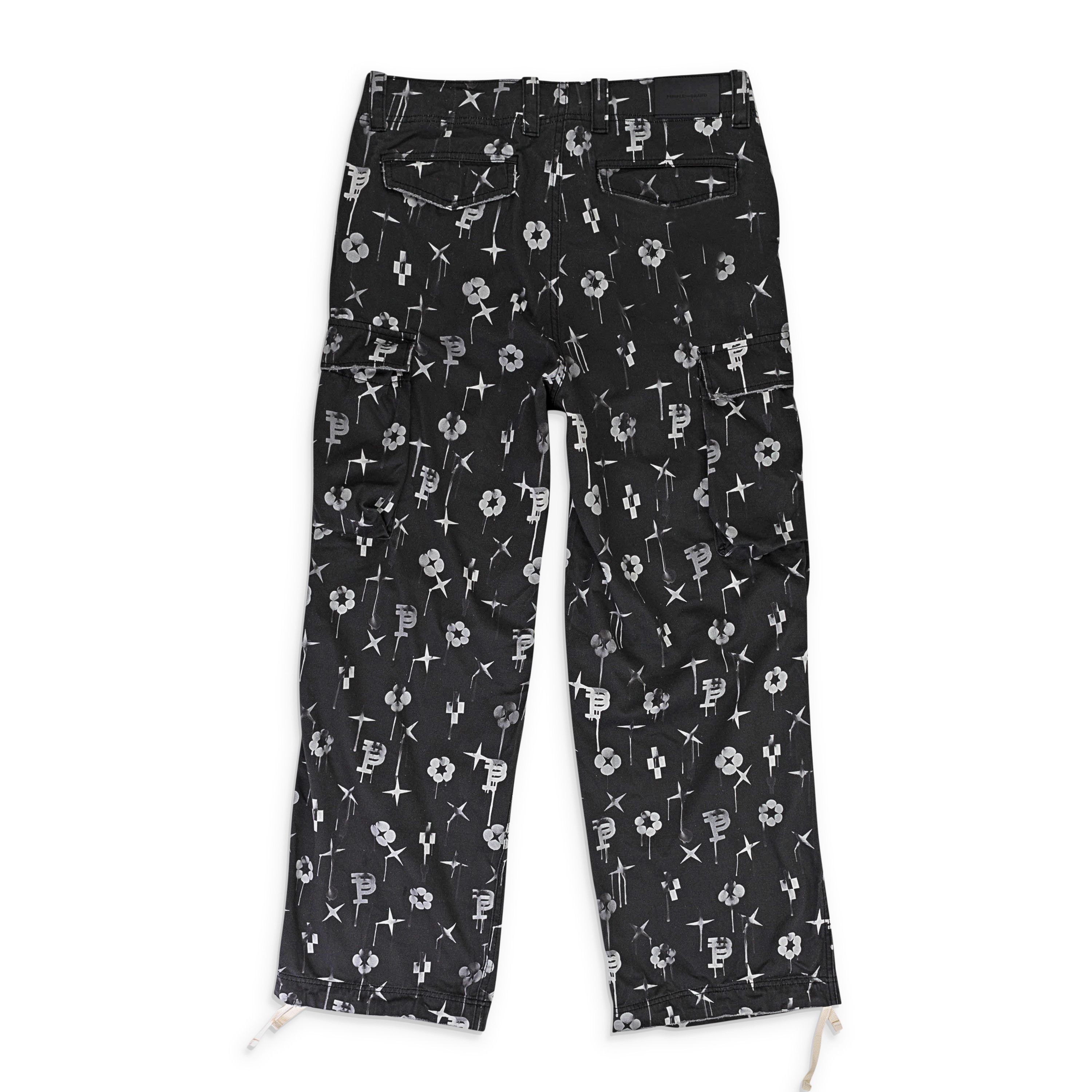 Purple Brand DOUBLE POCKET CARGO BLACK CARGO PANTS Size M Size US 32 / EU 48 - 2 Thumbnail