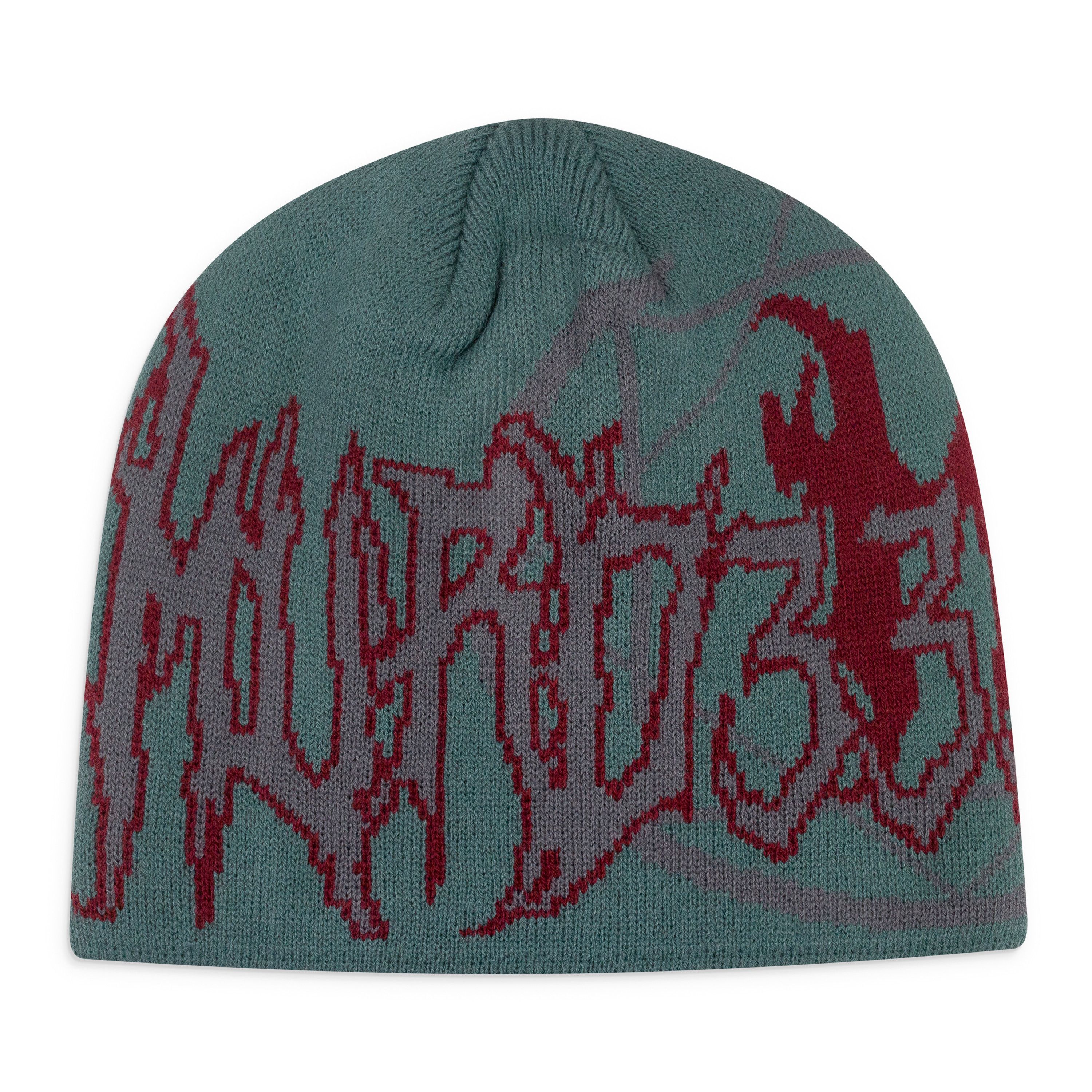 murd333r.fm MURD333R.FM GREEN/RED BEANIE SIZE OS Size ONE SIZE - 5 Thumbnail