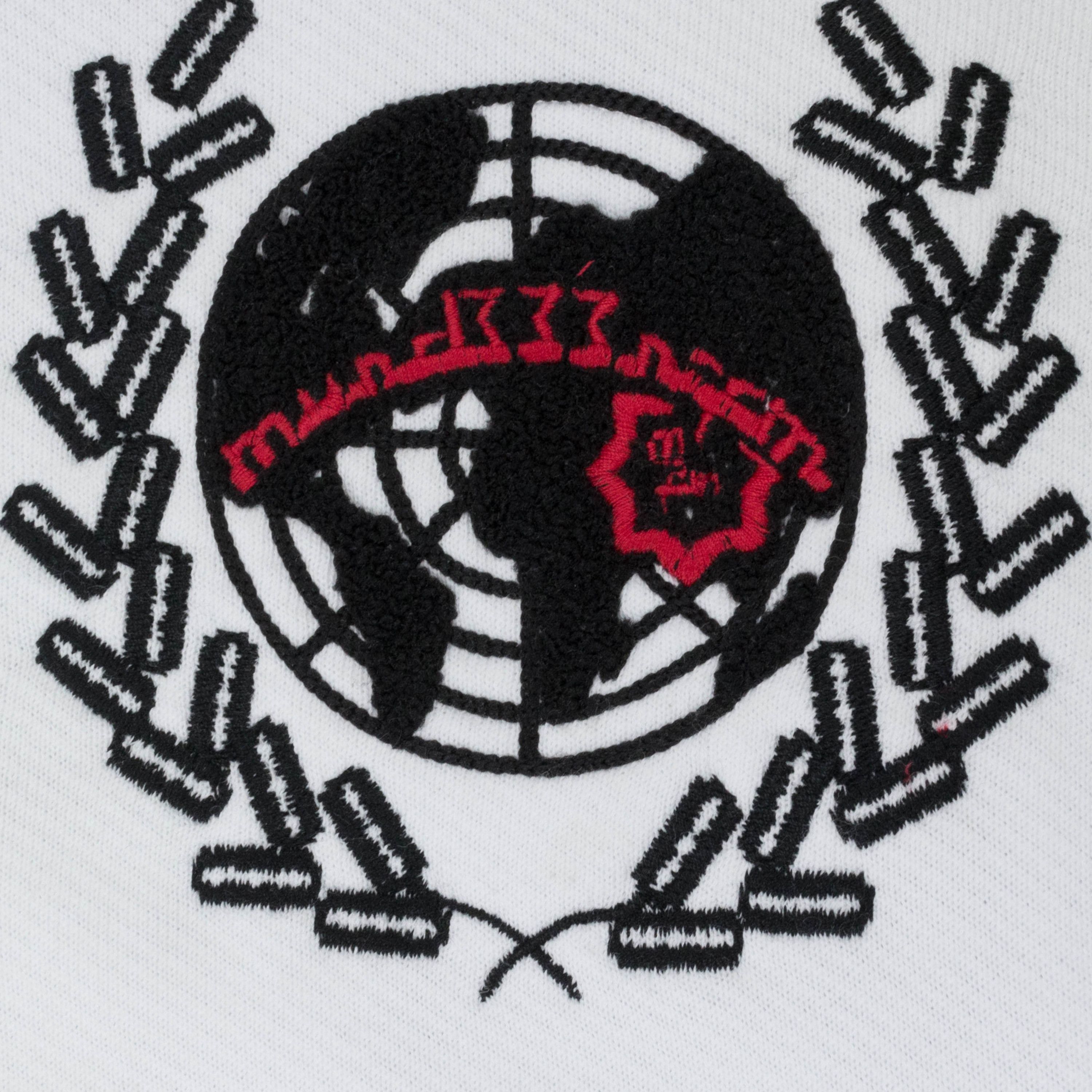 murd333r.fm MURD333R.FM WHITE PEACEMAKER 2 HOODIE SIZE M Size US M / EU 48-50 / 2 - 5 Thumbnail