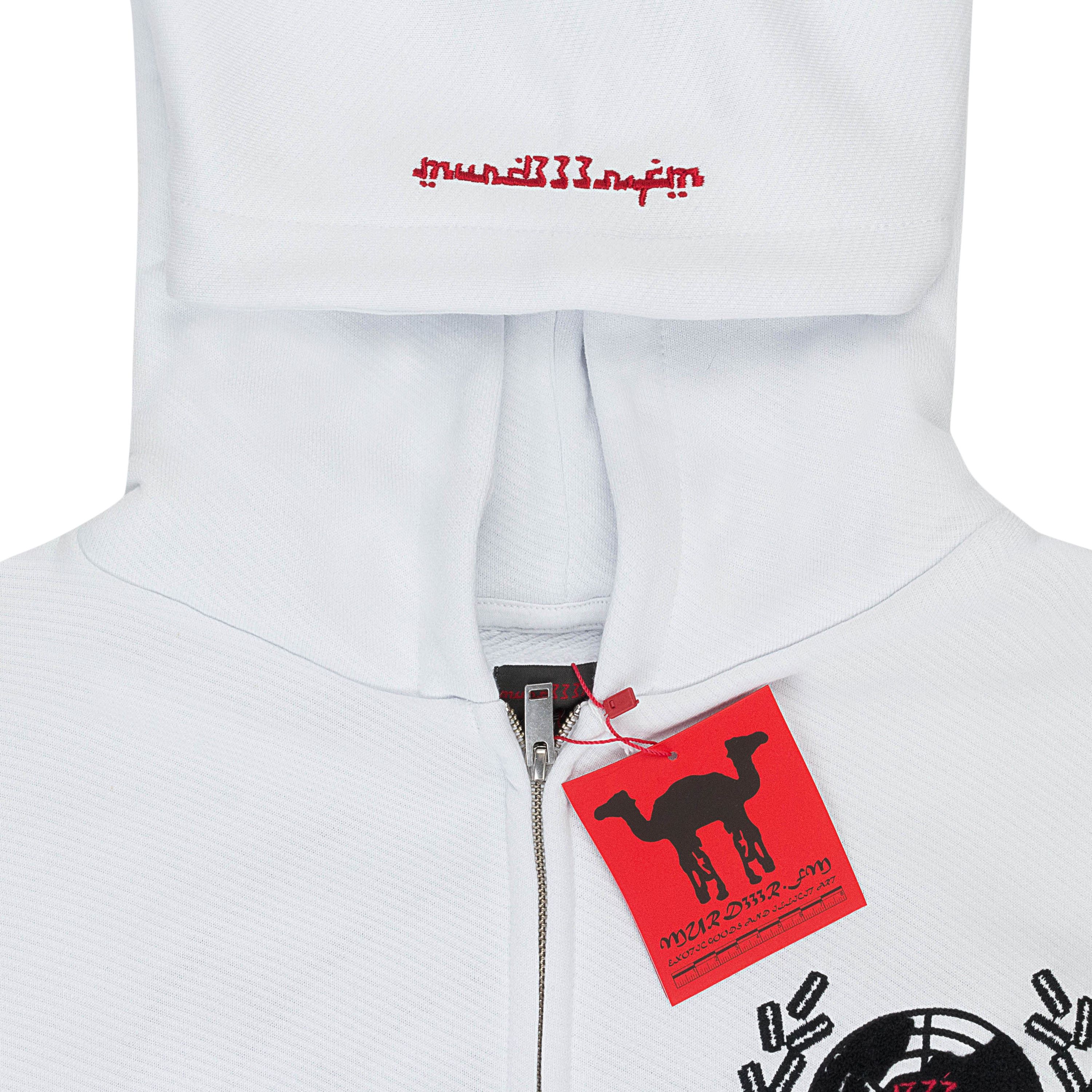 murd333r.fm MURD333R.FM WHITE PEACEMAKER 2 HOODIE SIZE M Size US M / EU 48-50 / 2 - 3 Thumbnail
