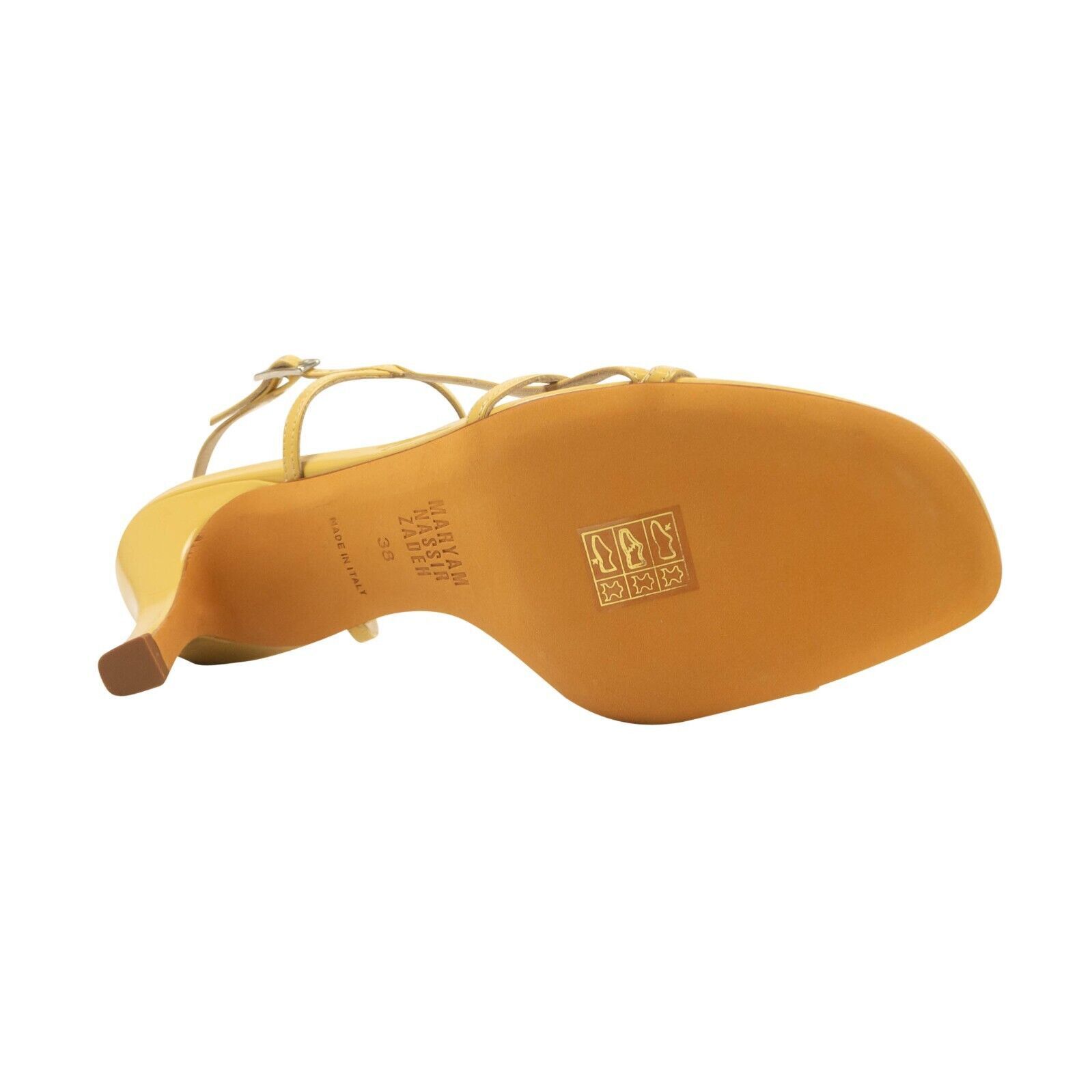 Maryam Nassir Zadeh YELLOW PATENT IRENE SANDALS SIZE 40 Size US 10 / IT 40 - 6 Thumbnail